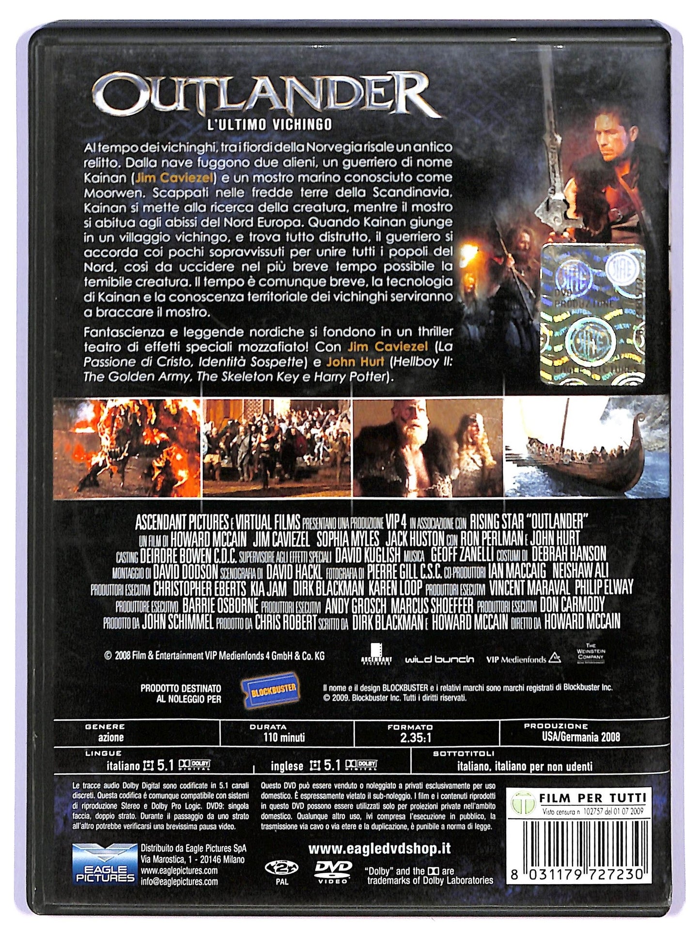 EBOND Outlander - L'ultimo vichingo Noleggio DVD D740964