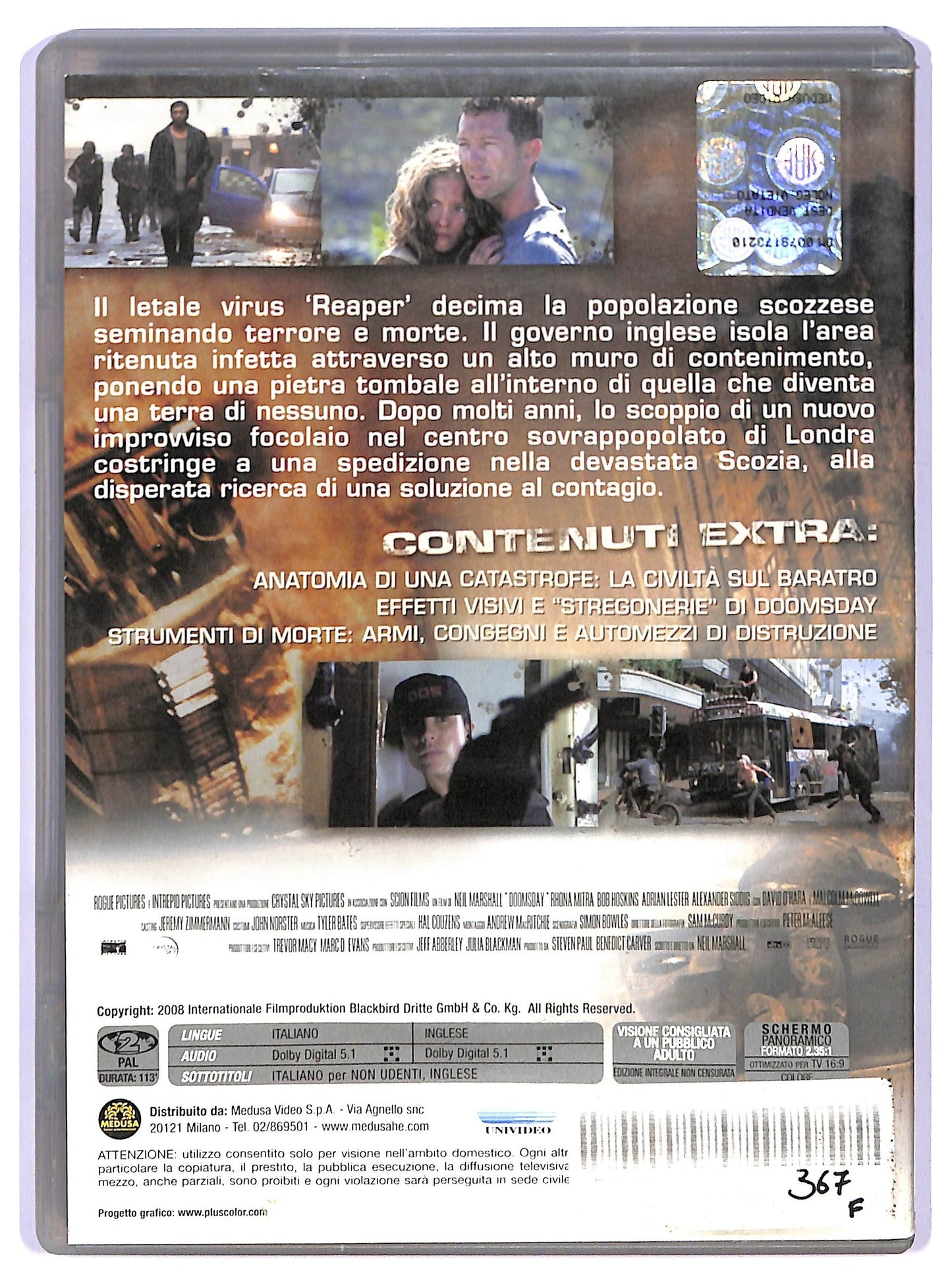 EBOND Doomsday - Il giorno del giudizio DVD D741028