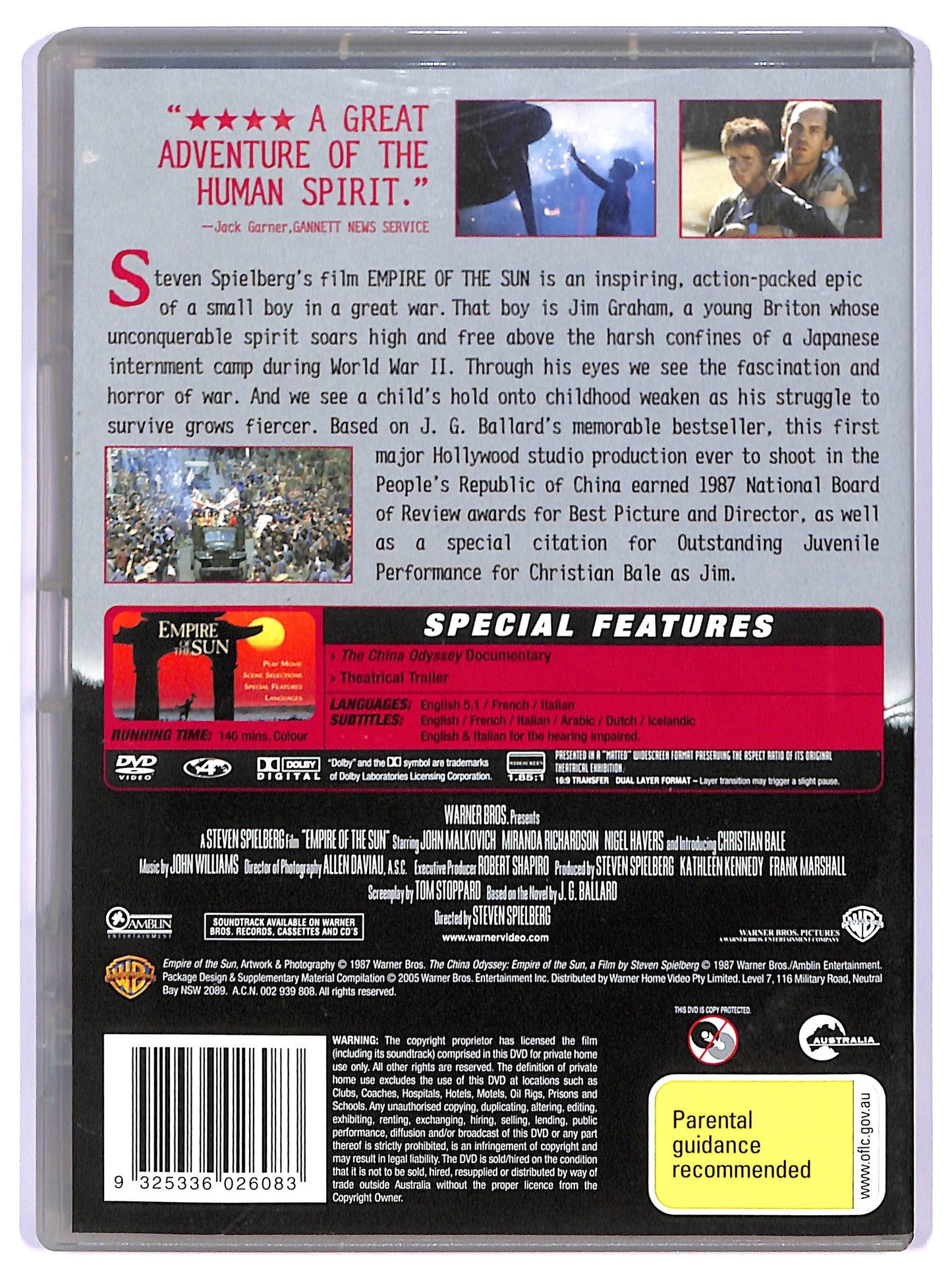 EBOND Empire Of The Sun - Two Disc Spacial Edition ( UK Verison) DVD D741101