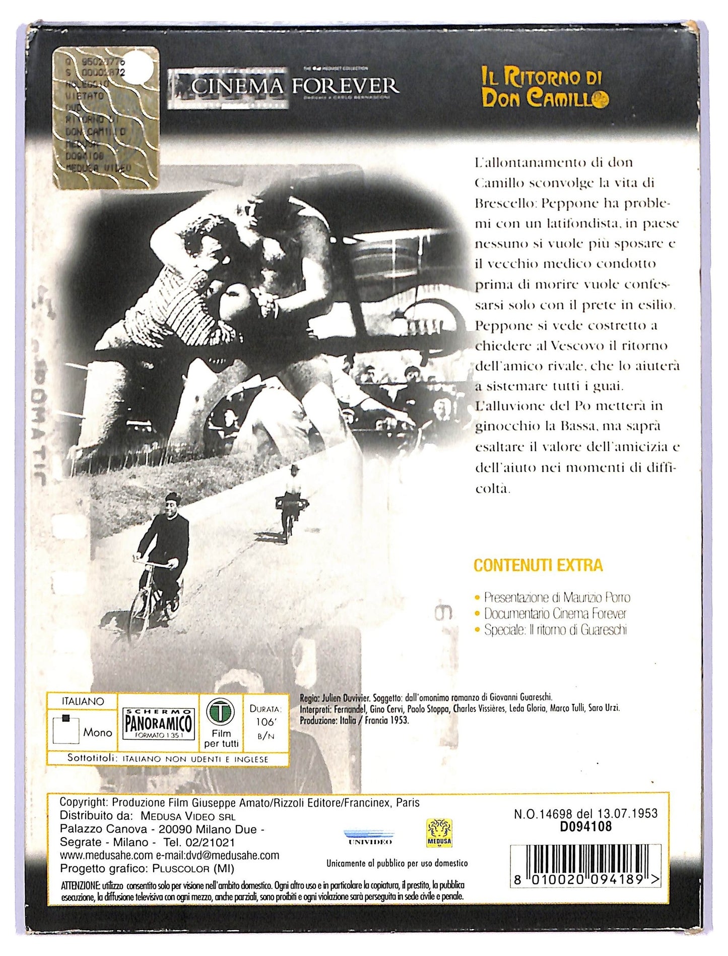 EBOND Il ritorno di Don Camillo DIGIPACK DVD D741131