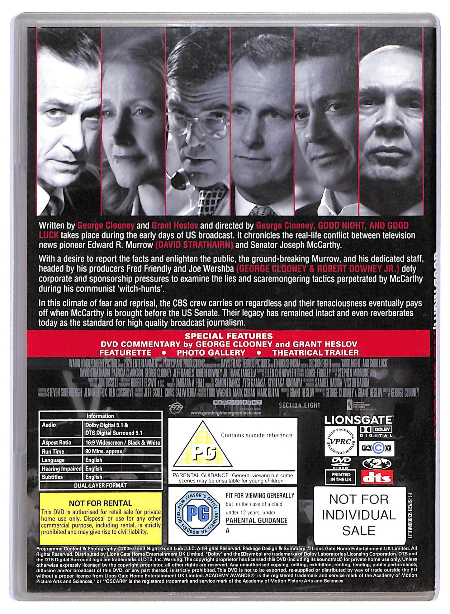 EBOND Good Night and Good Luck - NO ITA DVD EDITORIALE D741207