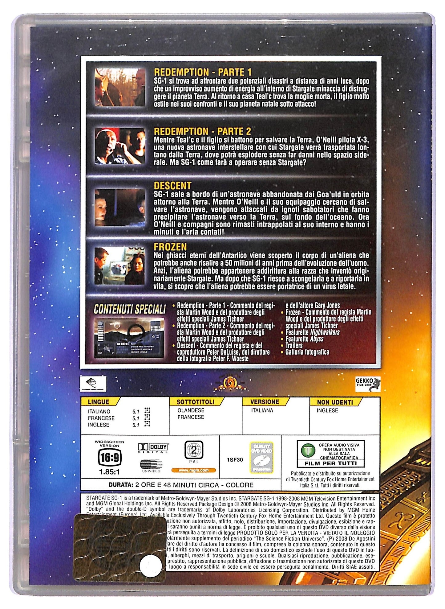 EBOND Stargate SG-1 dvd odissey file 112 - 115 EDITORIALE DVD D741225