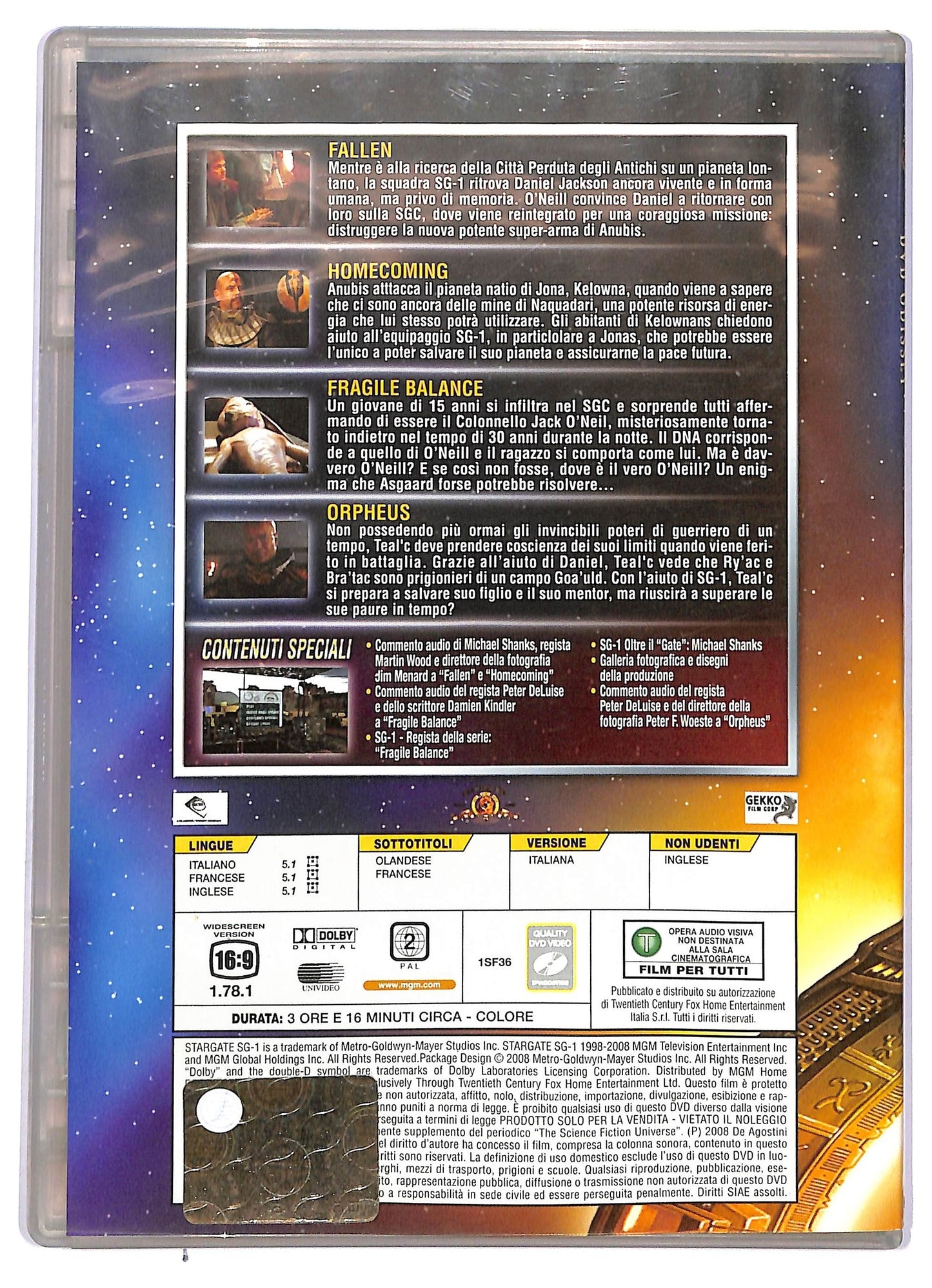 EBOND Stargate SG-1 File 134 - 137 EDITORIALE DVD D741301