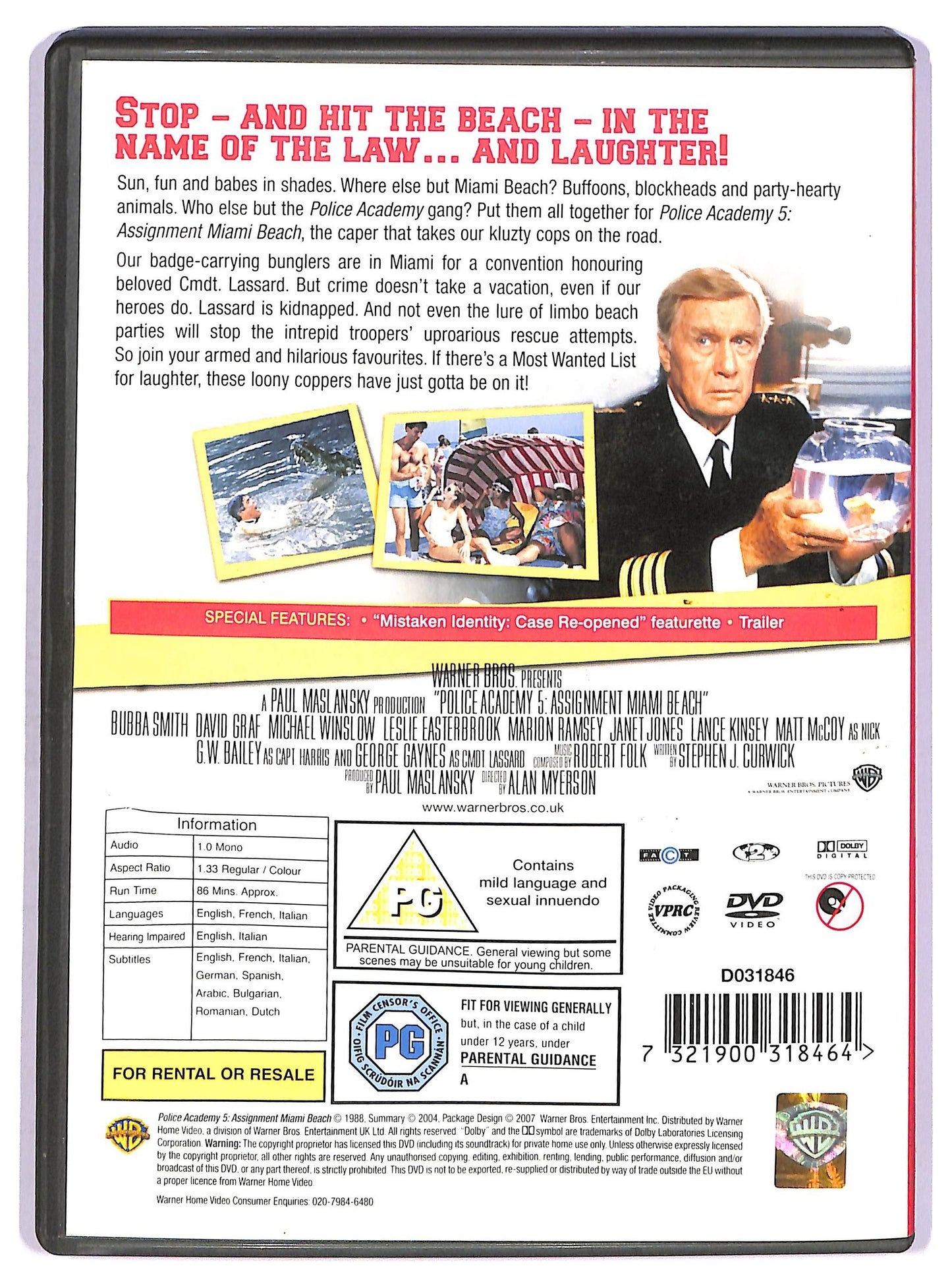 EBOND Police Academy 5 DVD D741538