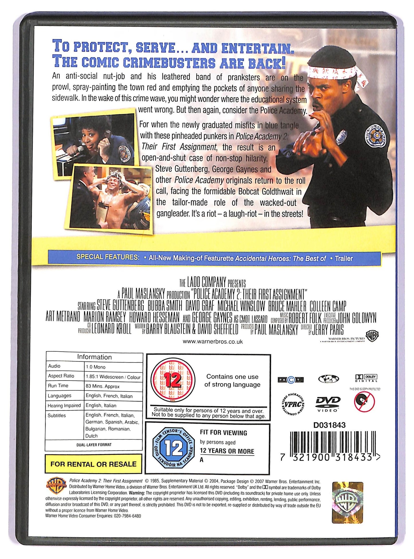 EBOND Police Academy 2 - UK DVD D741539