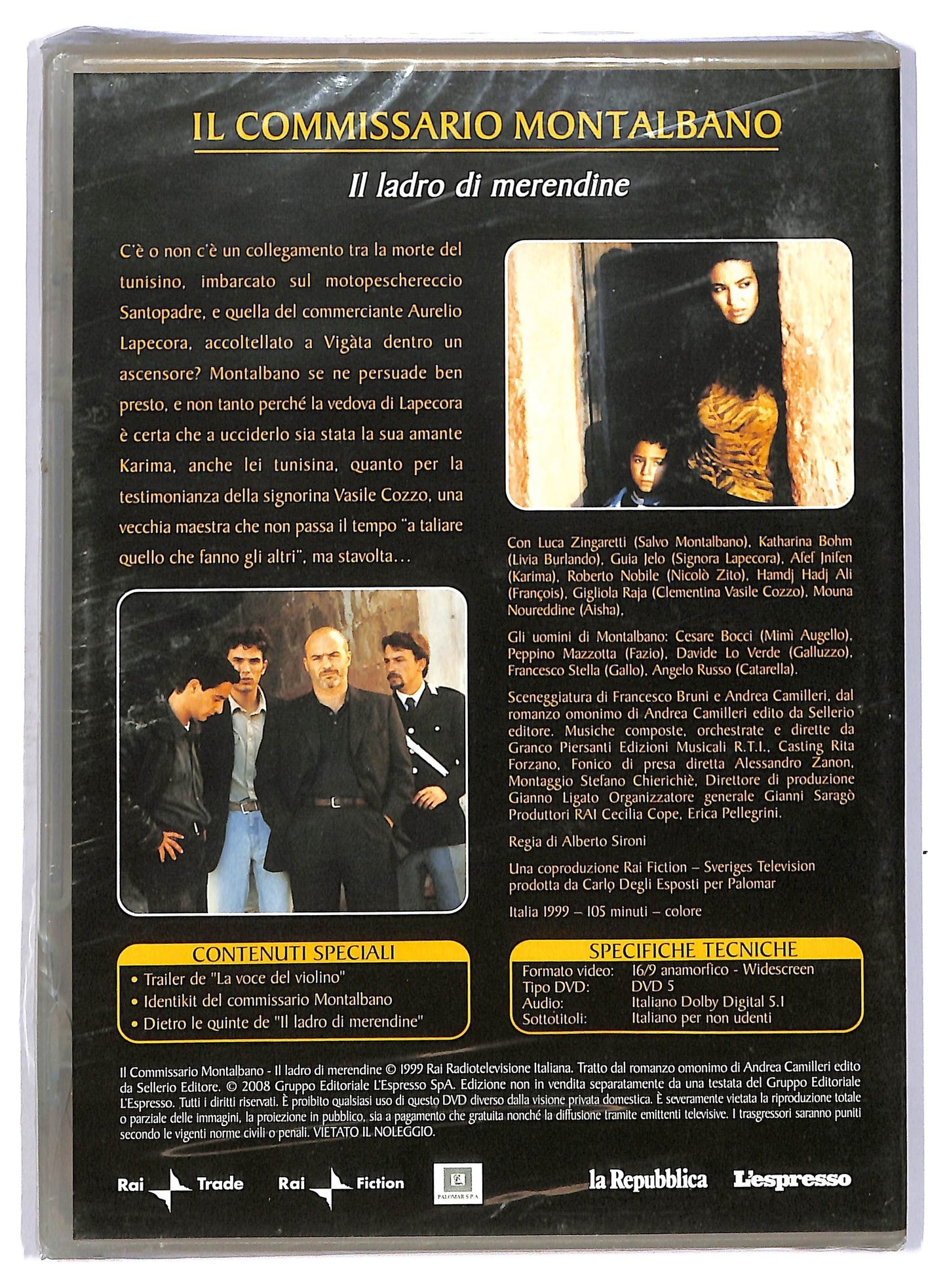 EBOND Il Commissario Montalbano Il Ladro Di Merendine 1 EDITORIALE DVD D741635