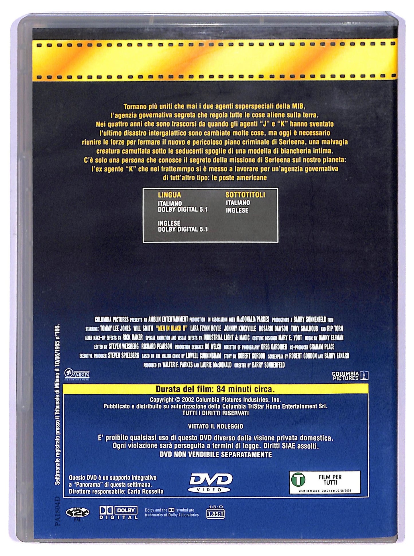 EBOND Men in Black II EDITORIALE DVD D741709