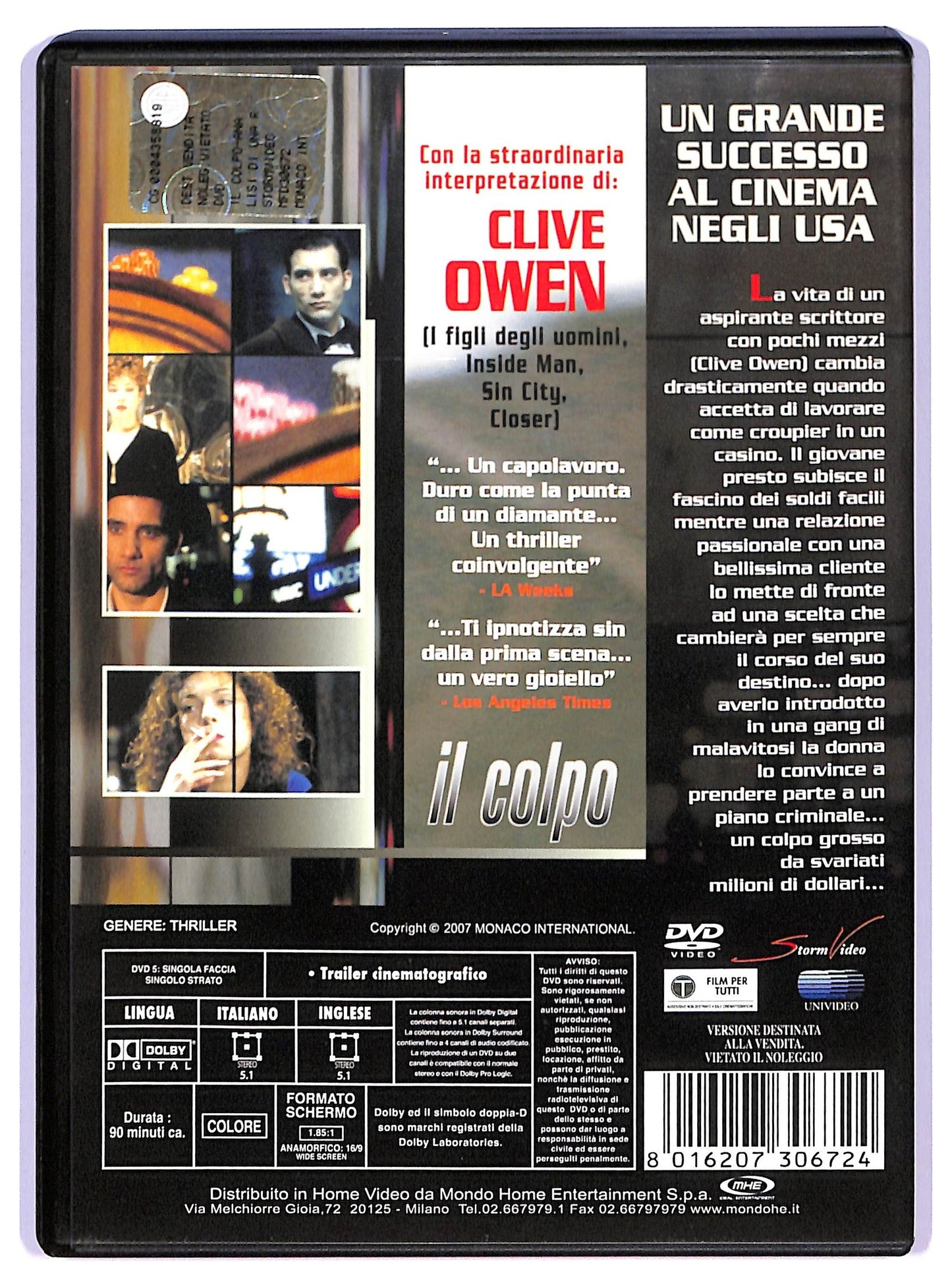 EBOND Il colpo - Analisi di una rapina DVD D741747