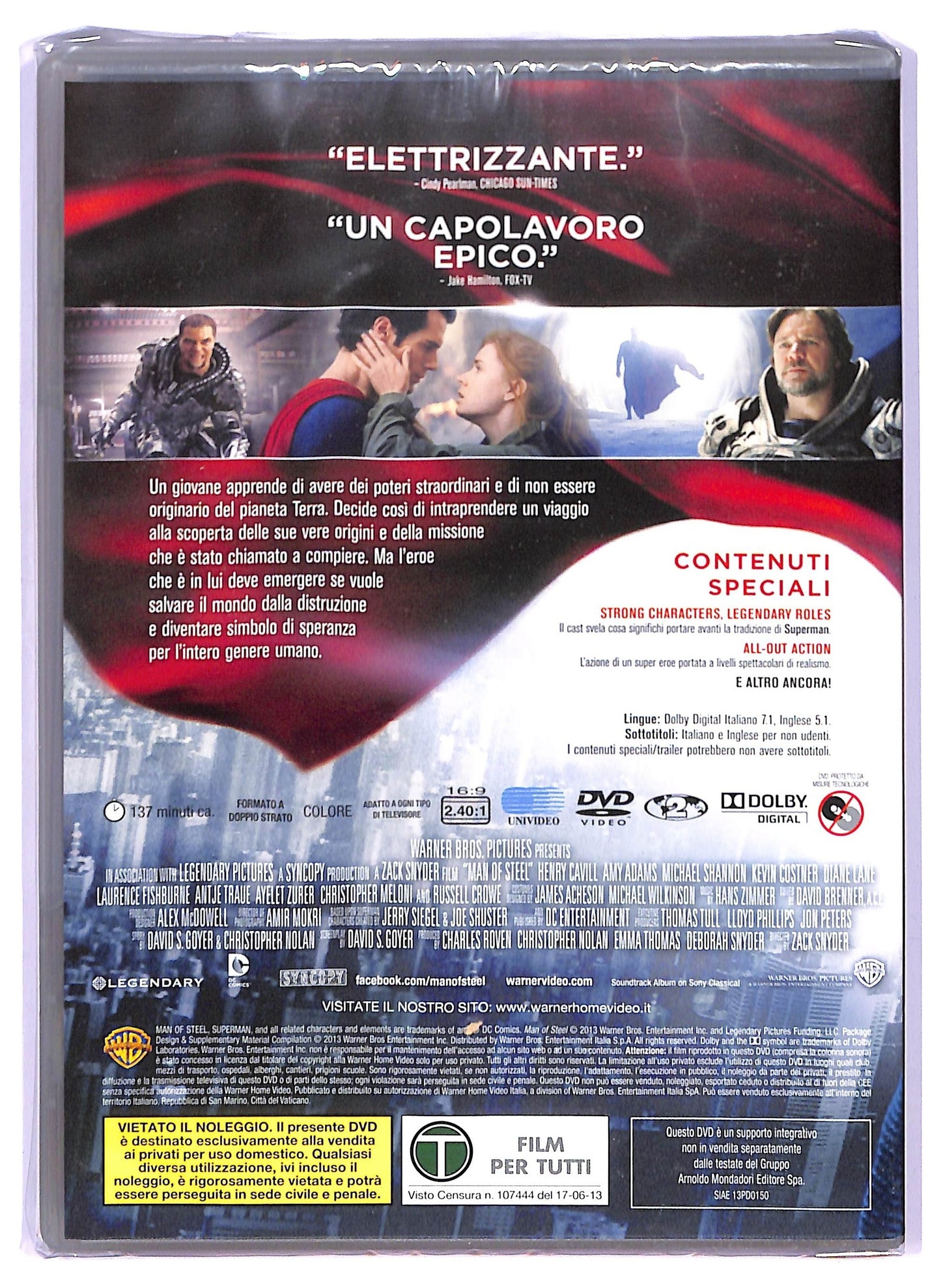 EBOND L'uomo d'acciaio EDITORIALE DVD D741812