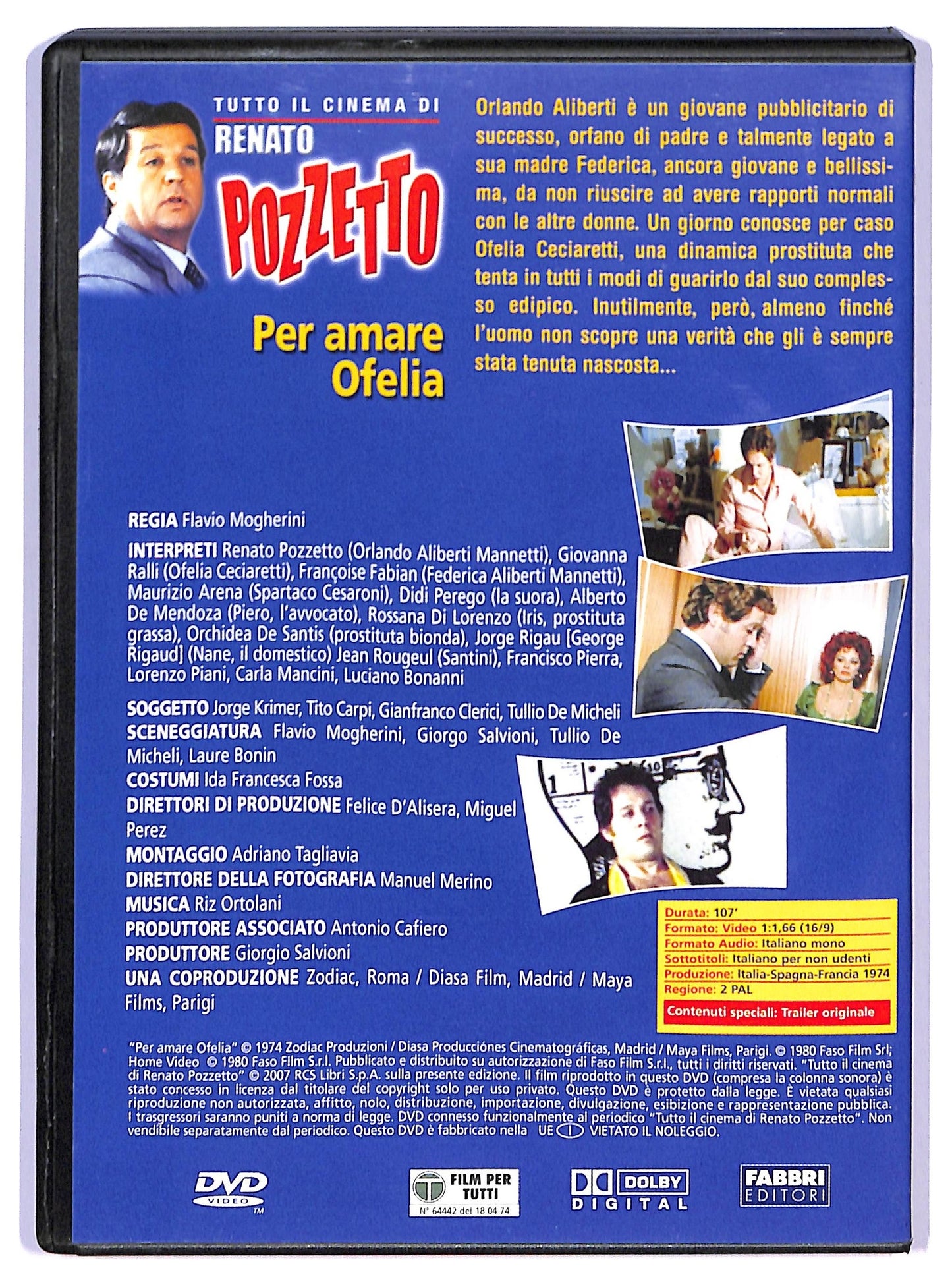 EBOND Per amare Ofelia EDITORIALE DVD D741921