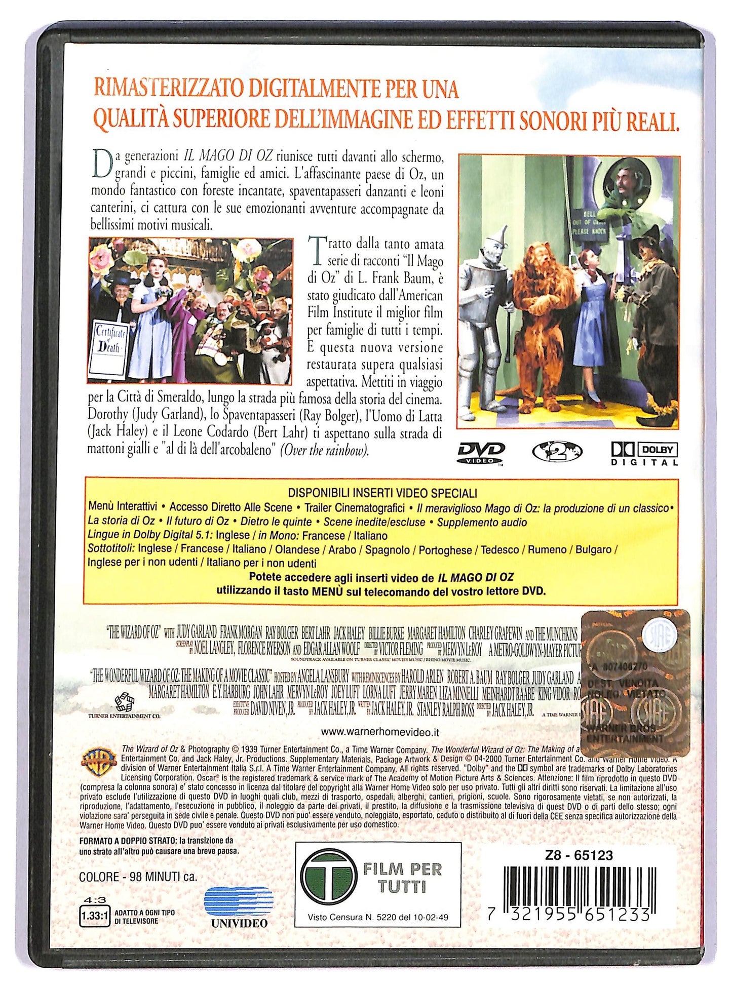 EBOND il mago di oz DVD D742210