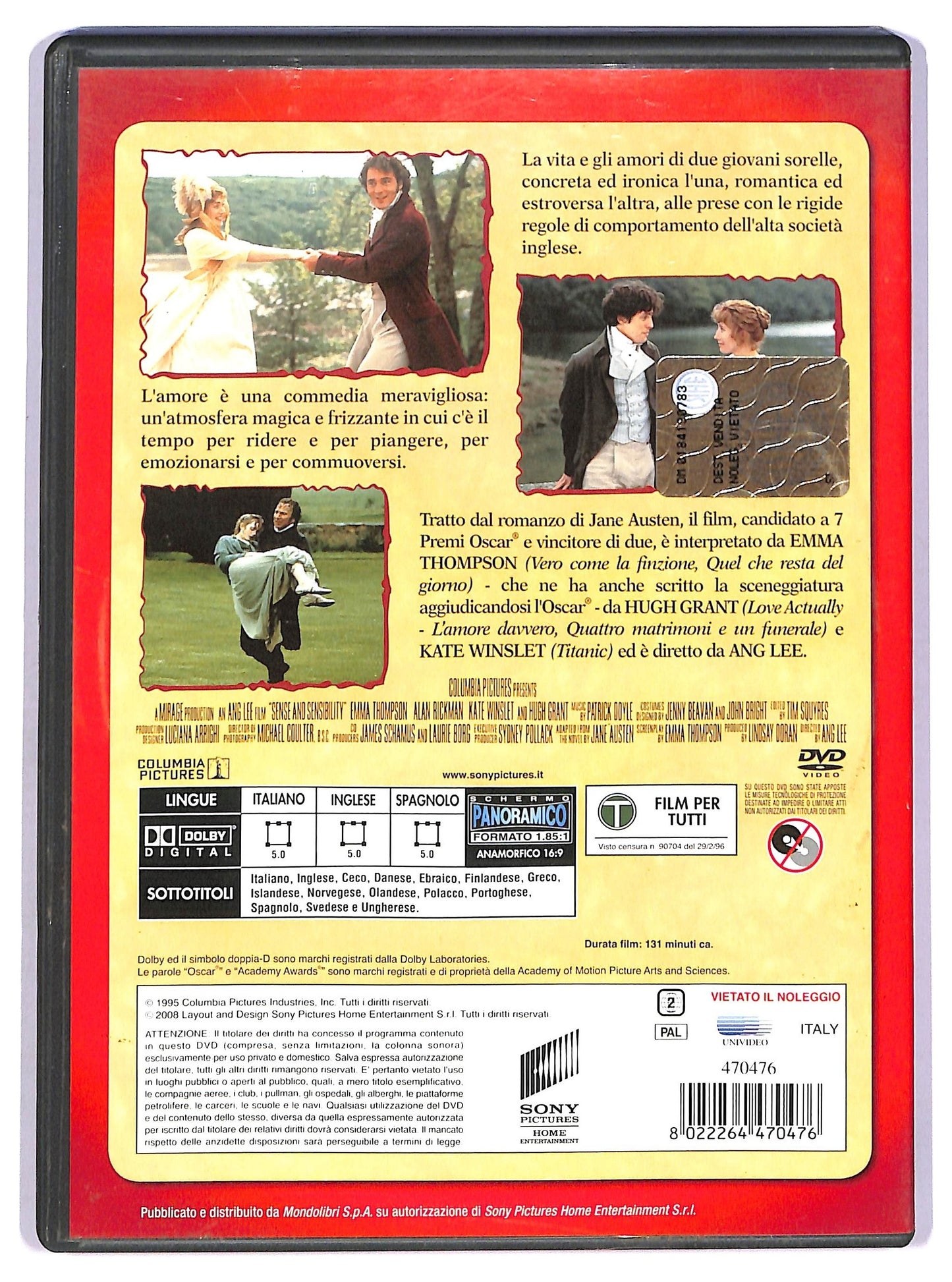 EBOND Ragione e sentimento DVD EDITORIALE D742211