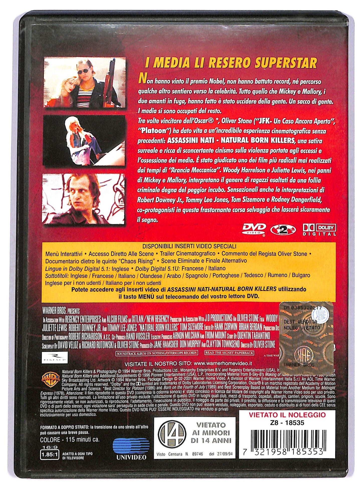 EBOND Assassini Nati - Natural Born Killers DVD D742303