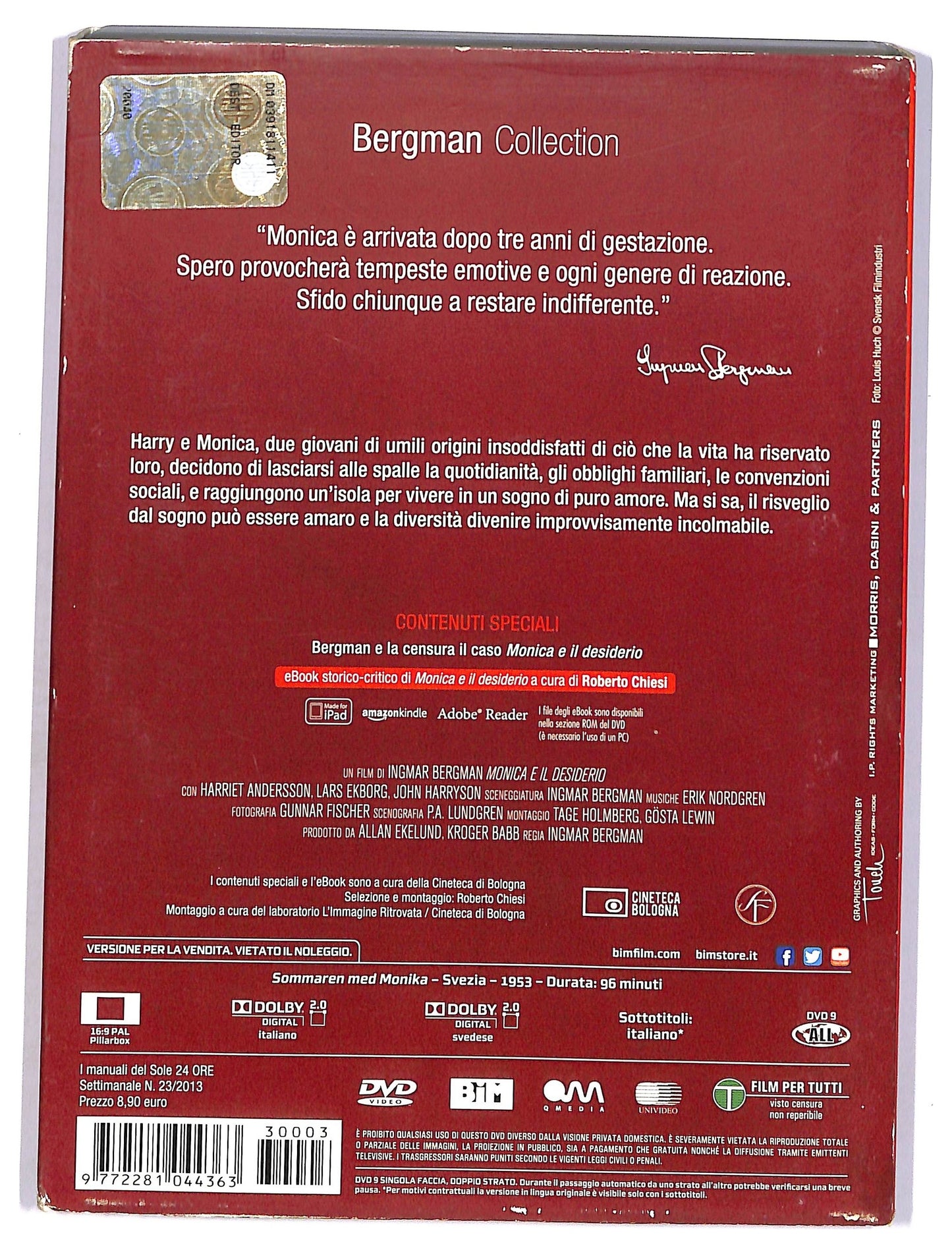 EBOND Monica e il desiderio vol.3 slipcase EDITORIALE DVD SLIM D742503