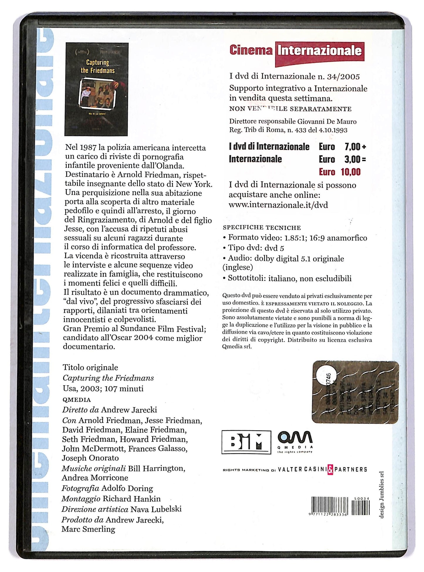 EBOND Una storia americana Capturing the Friedmans EDITORIALE DVD D742519