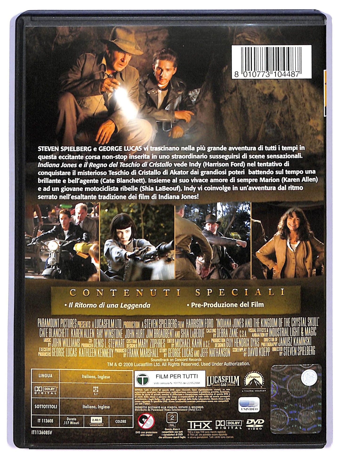 EBOND Indiana Jones e Il Regno Del Teschio Di Cristallo DVD D742606