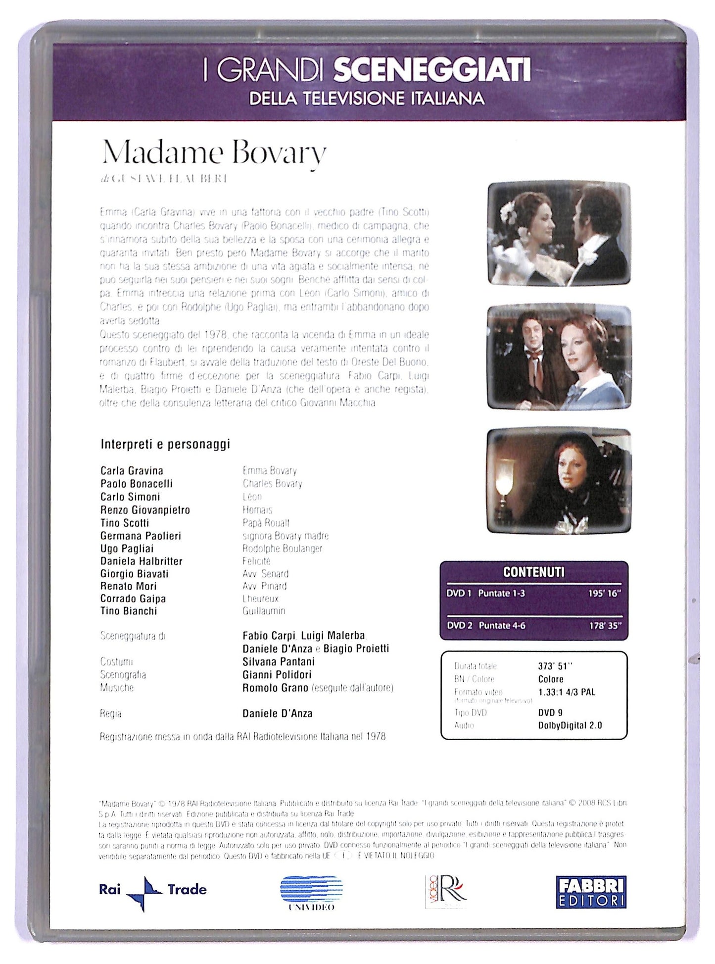 EBOND I Grandi Sceneggiati - Madame Bovary - Puntate 1-6 EDITORIALE DVD D742644