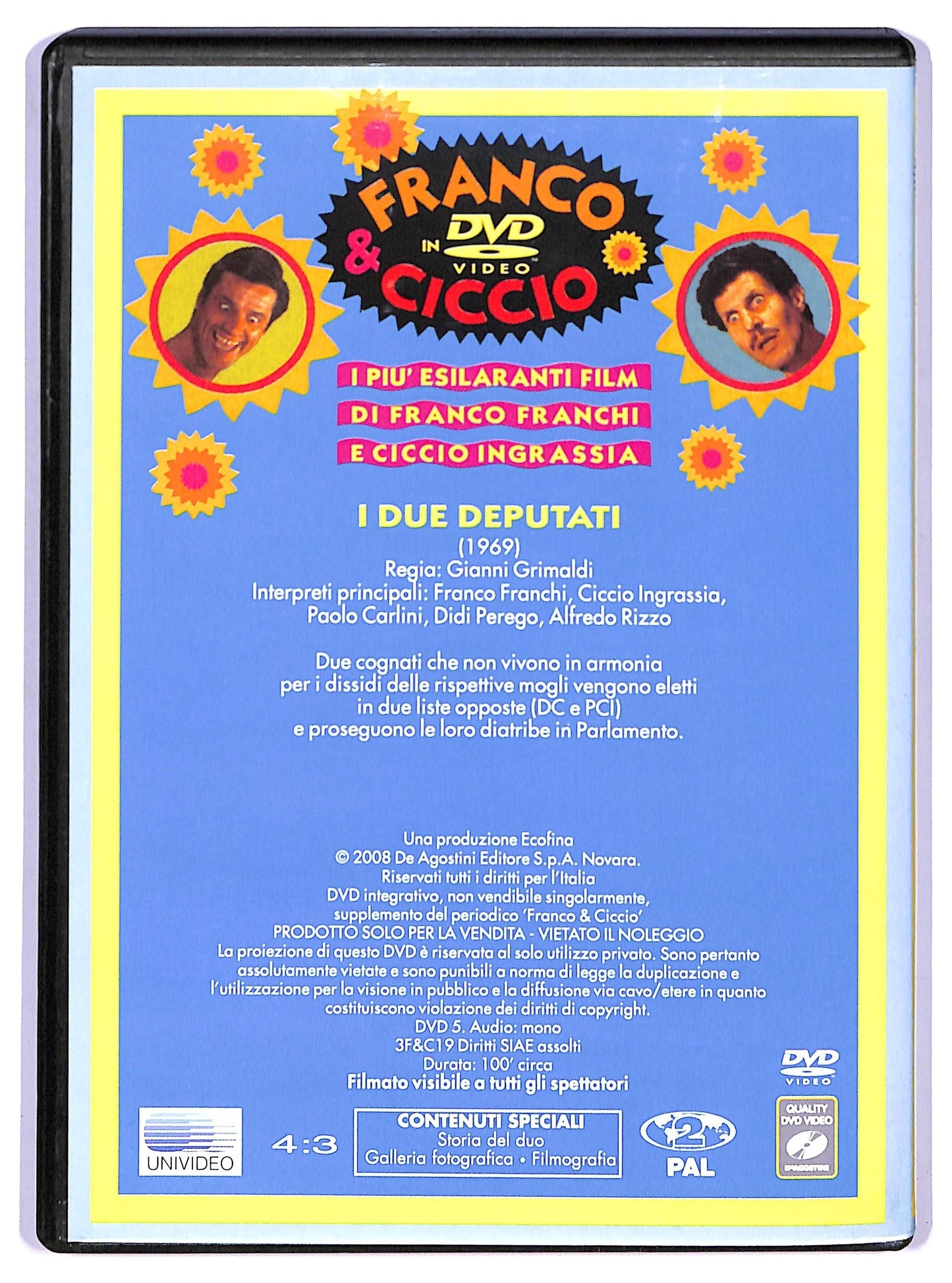 EBOND I Due Deputati. Franco e Ciccio DVD Editoriale D742660