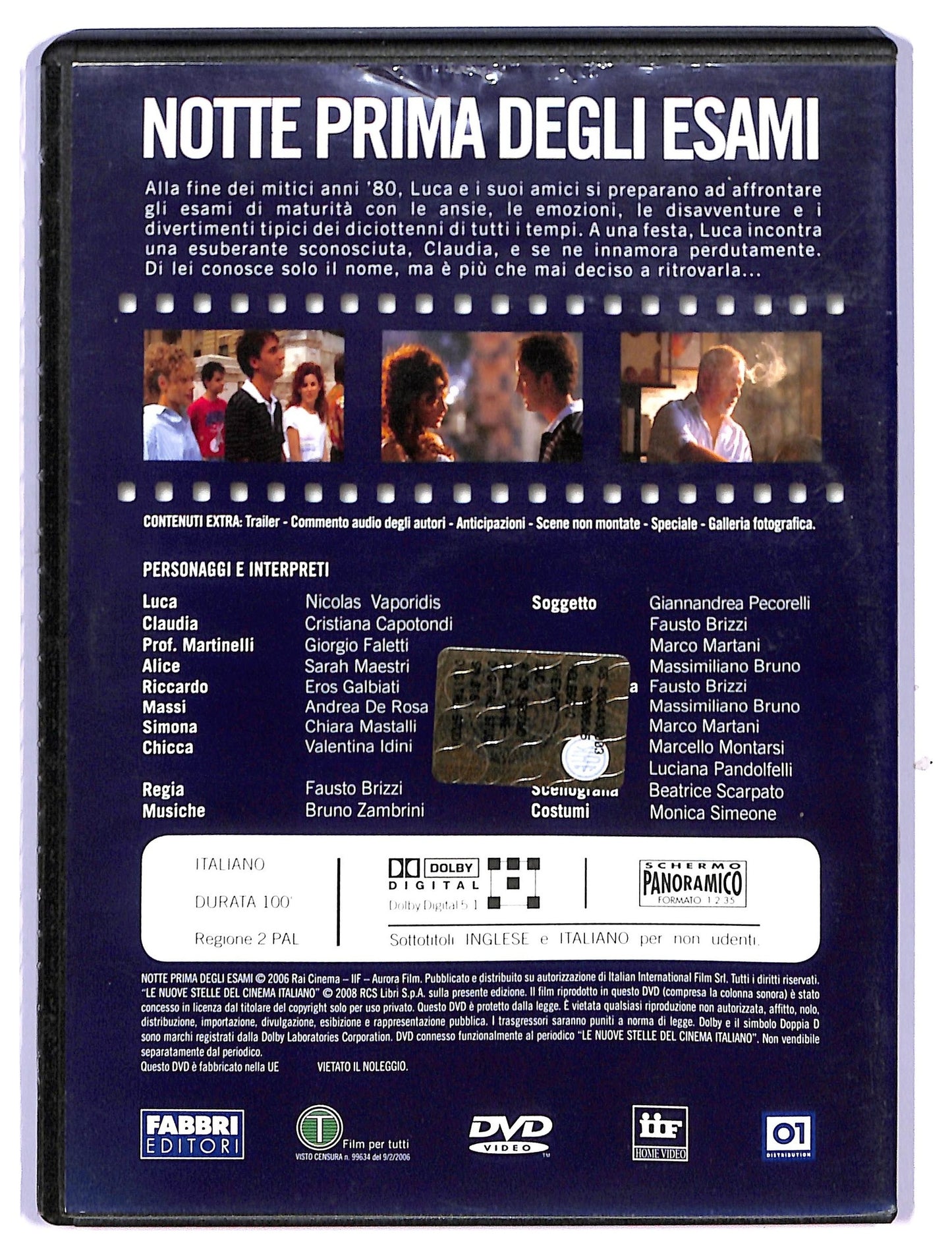 EBOND Notte prima degli esami EDITORIALE DVD D742818
