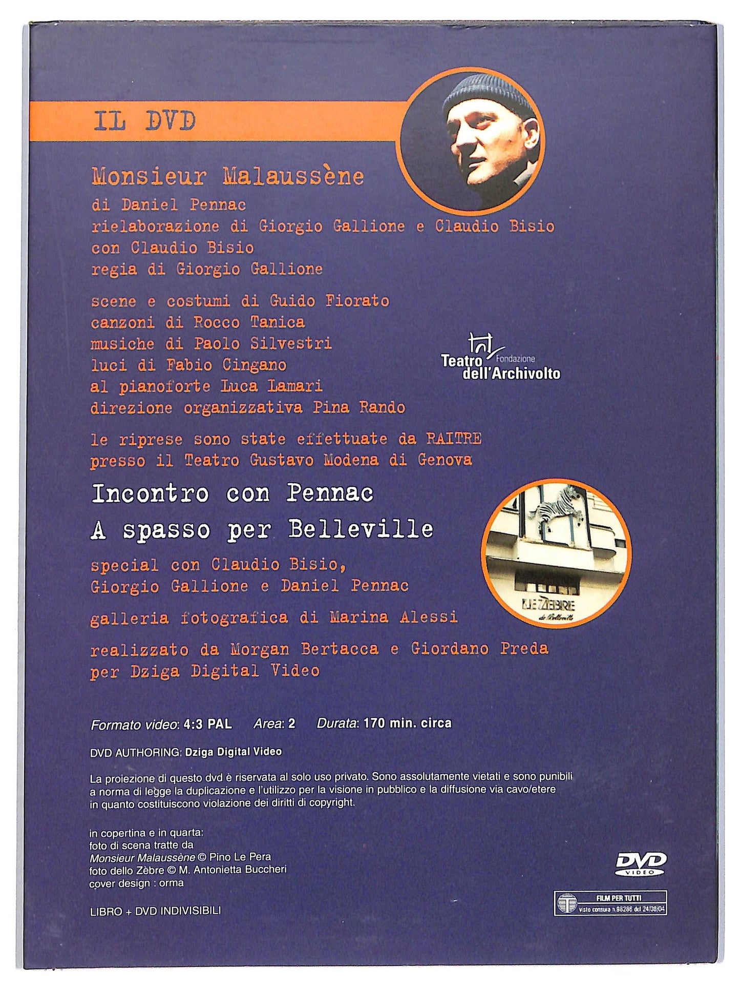 EBOND Daniel Pennac - Monsieur Malaussene DVD + Libro D742918