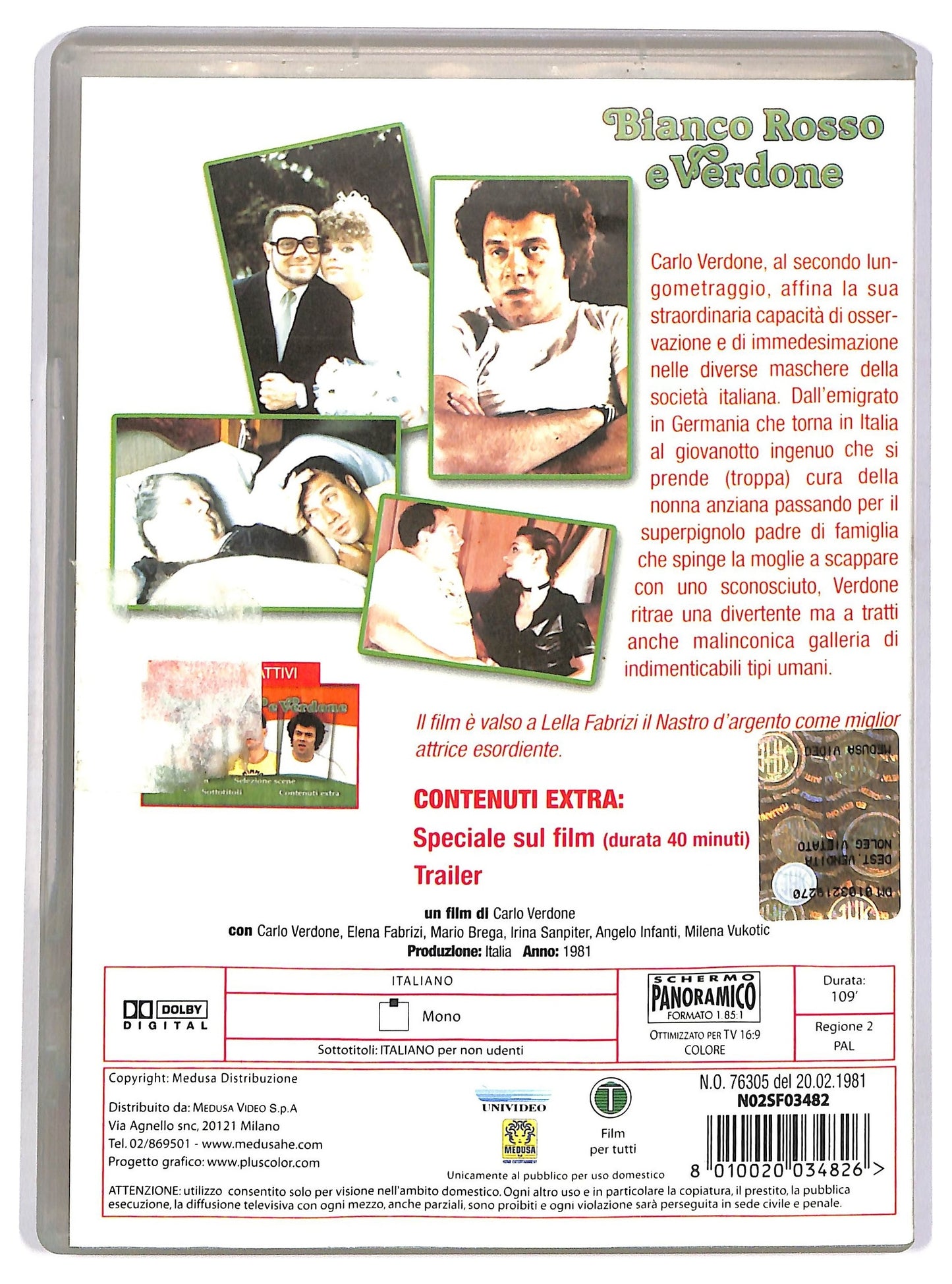 EBOND bianco,rosso e verdone DVD D743029