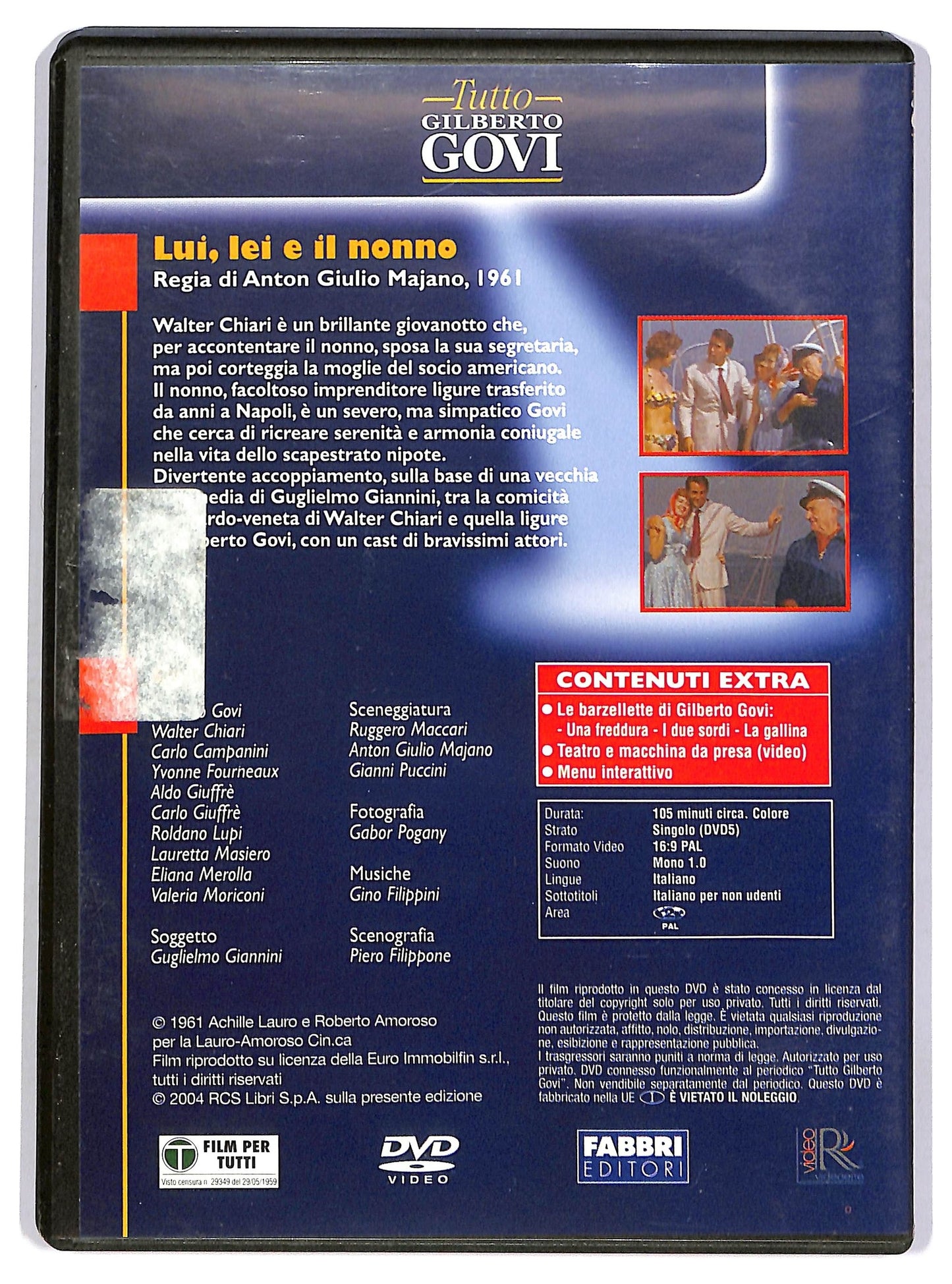 EBOND Tutto Gilberto Govi - Lui lei e il nonno EDITORIALE DVD D743033