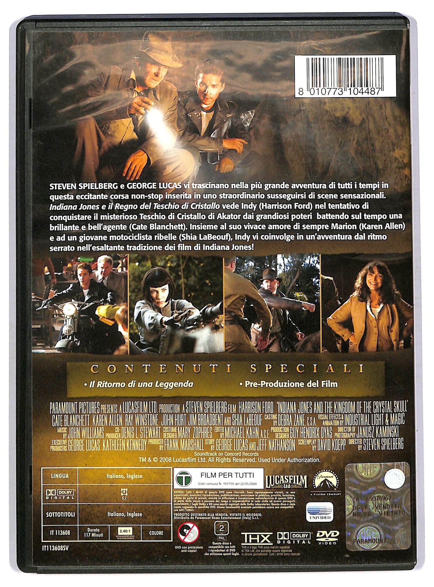 EBOND indiana jones e il regno del teschio di cristallo DVD D743055