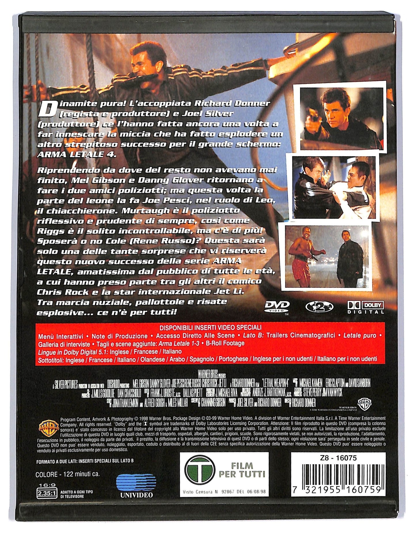 EBOND arma letale 4 SNAPPER DVD D743209