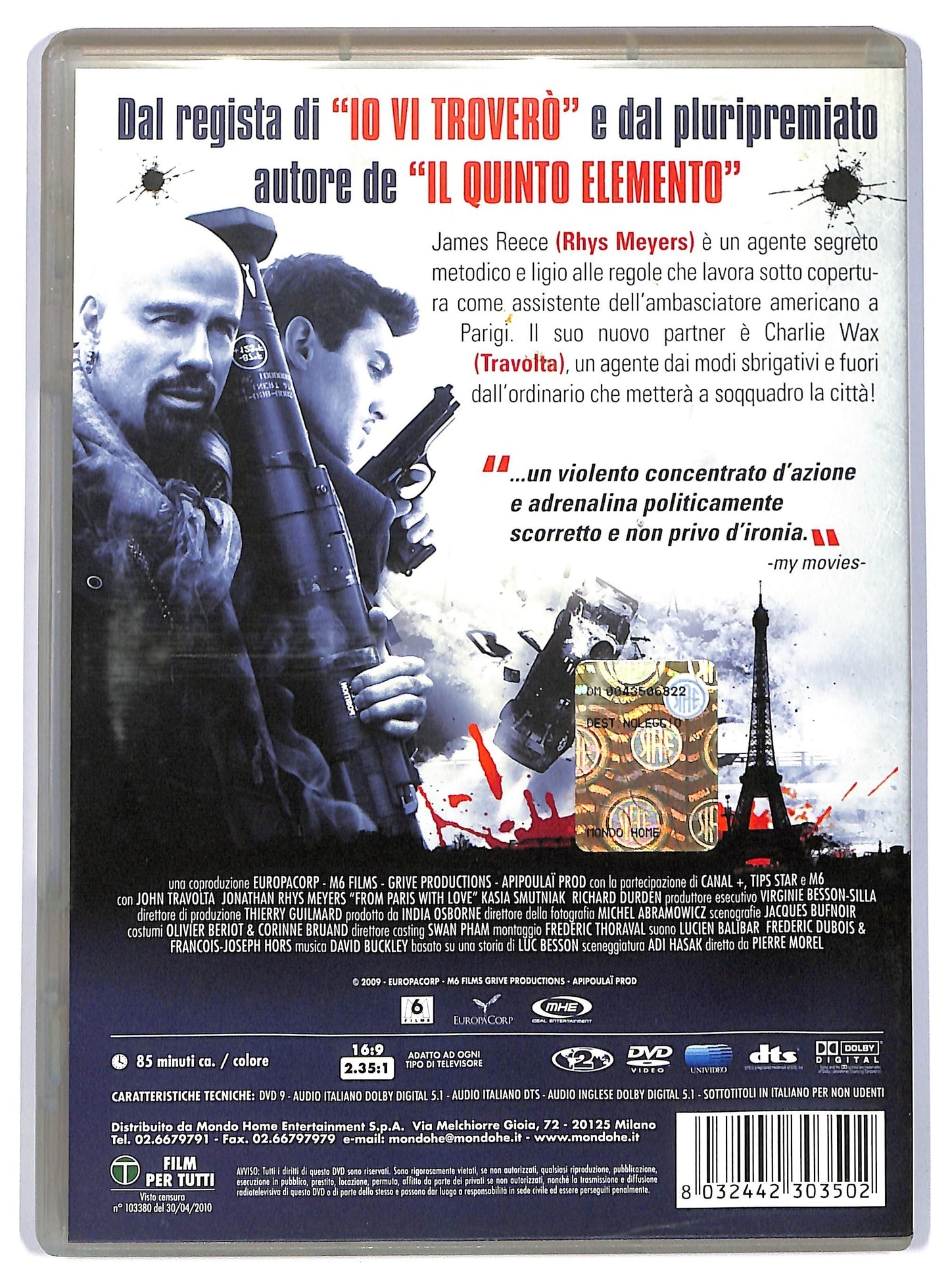 EBOND From Paris with Love DVD D743253
