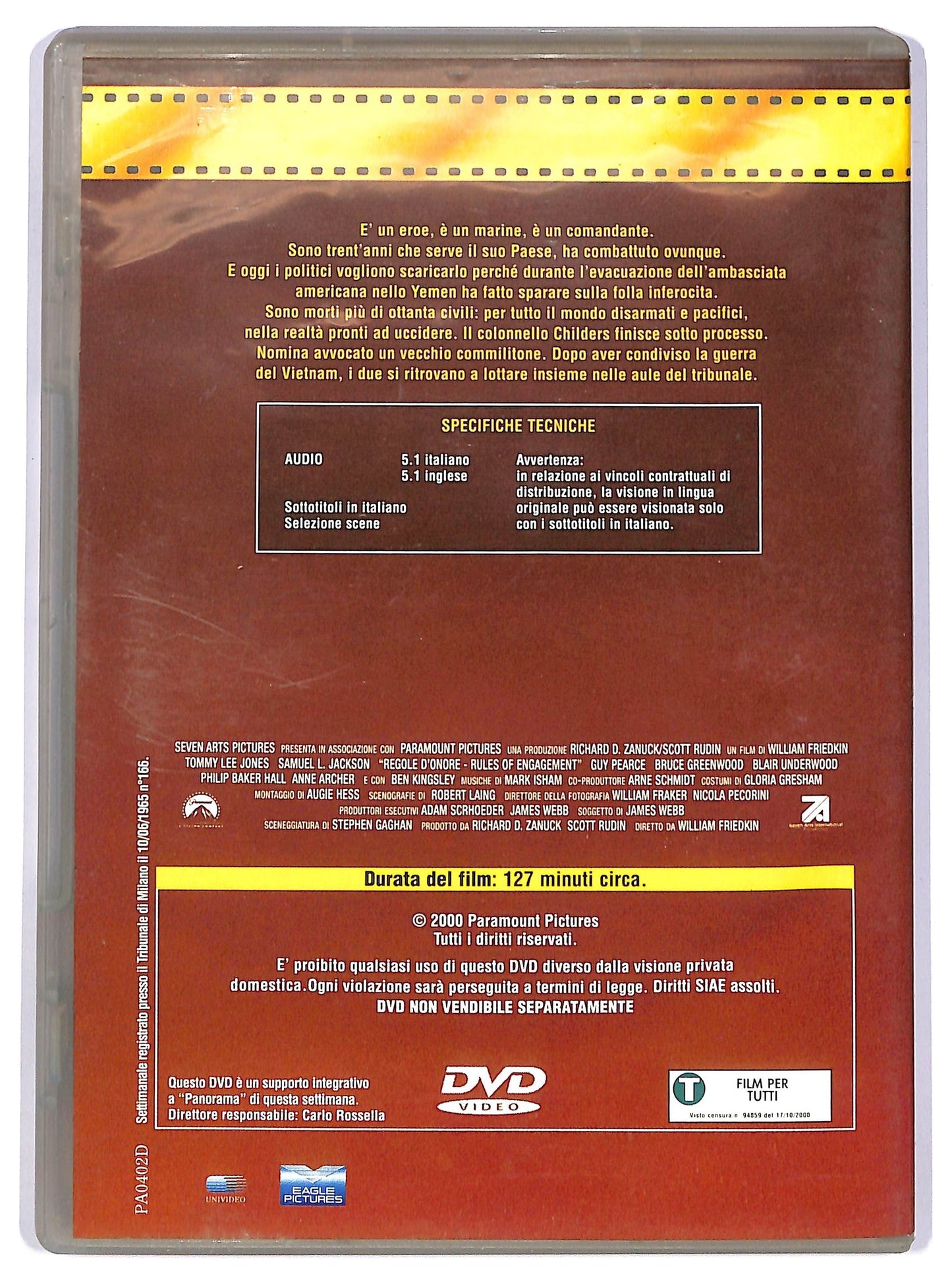 EBOND Regole d'onore EDITORIALE DVD D743310