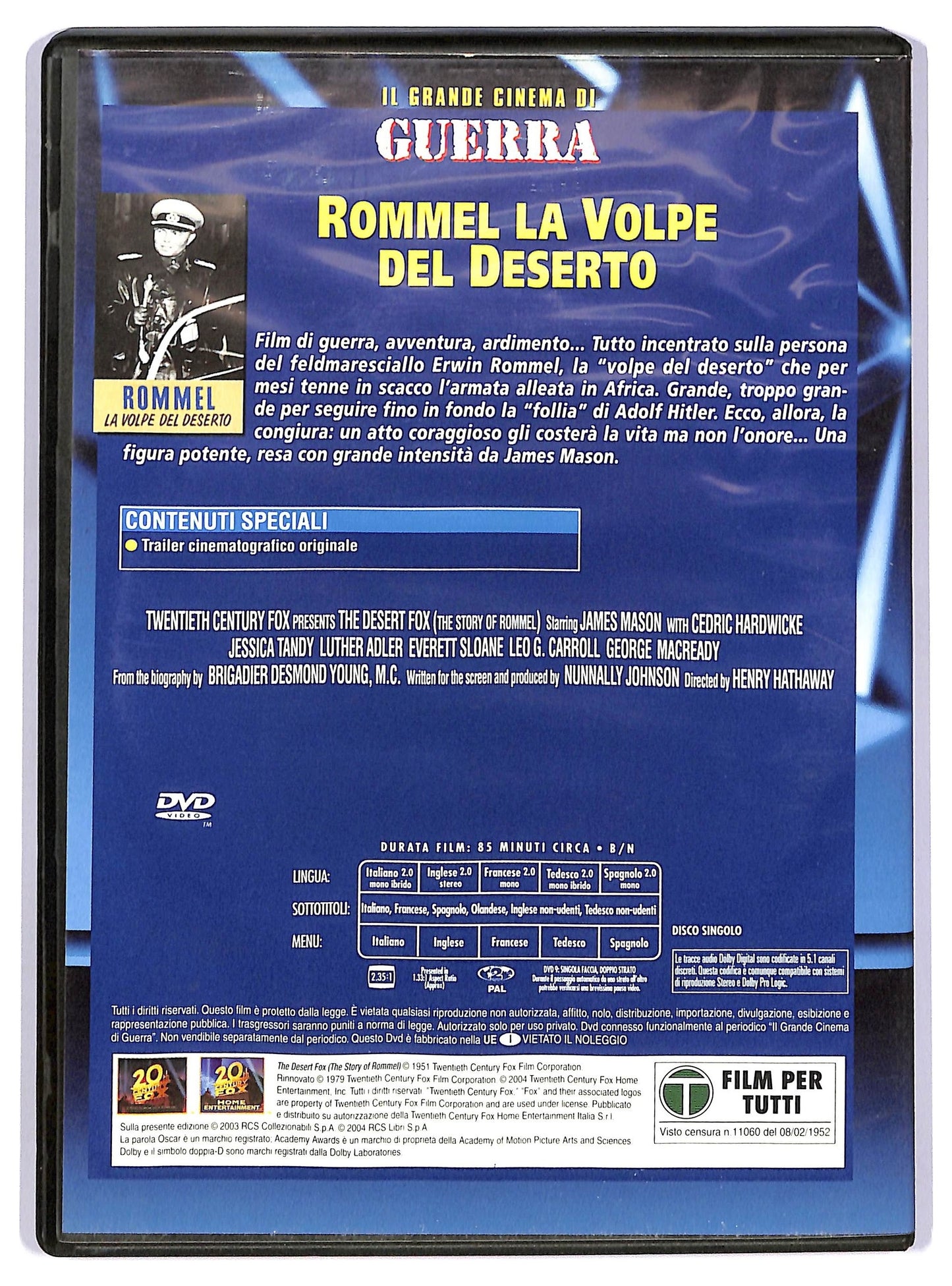 EBOND Rommel, la volpe del deserto EDITORIALE DVD D743352