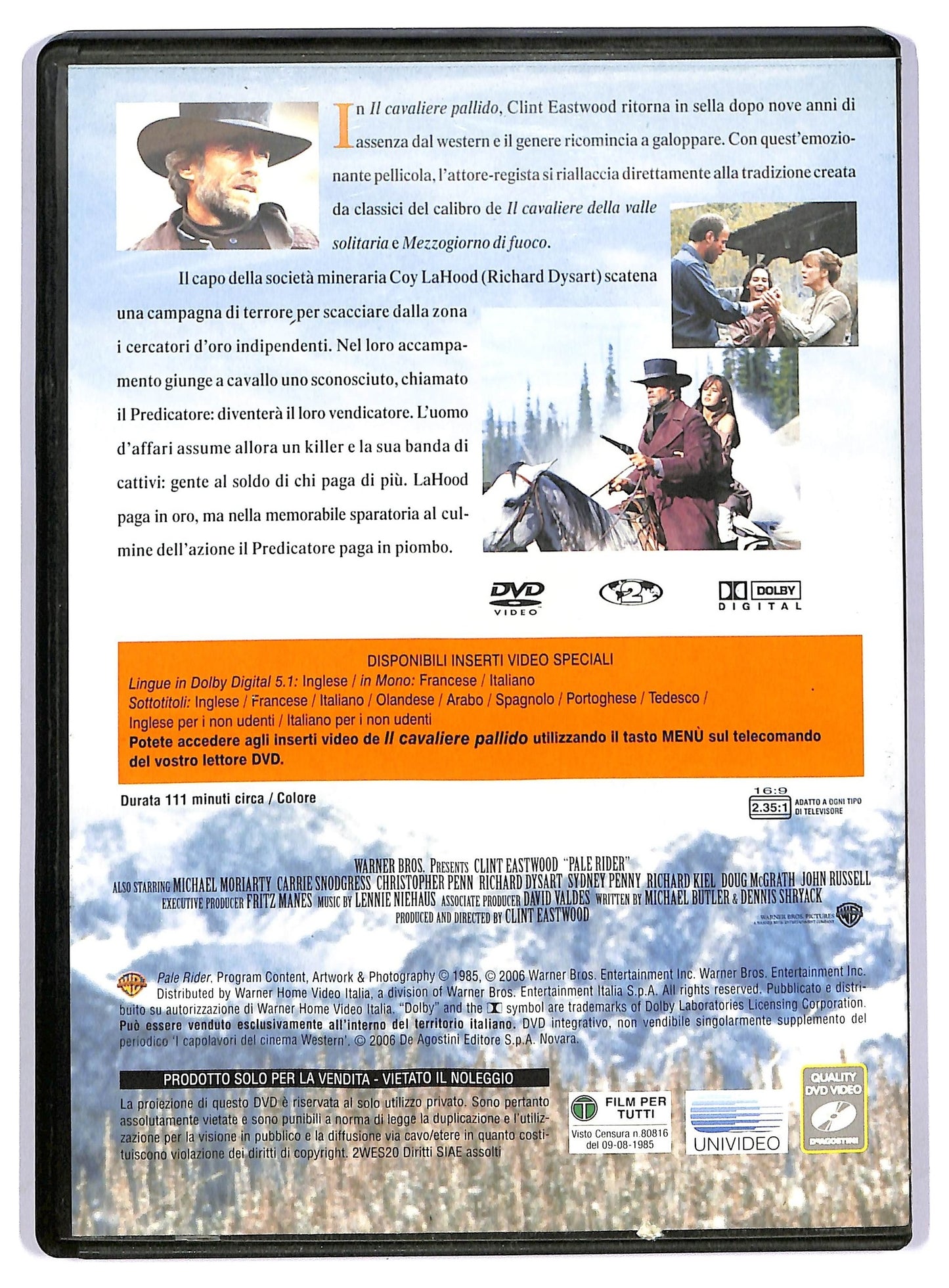 EBOND Cinema Western - Il cavaliere pallido EDITORIALE DVD D743428