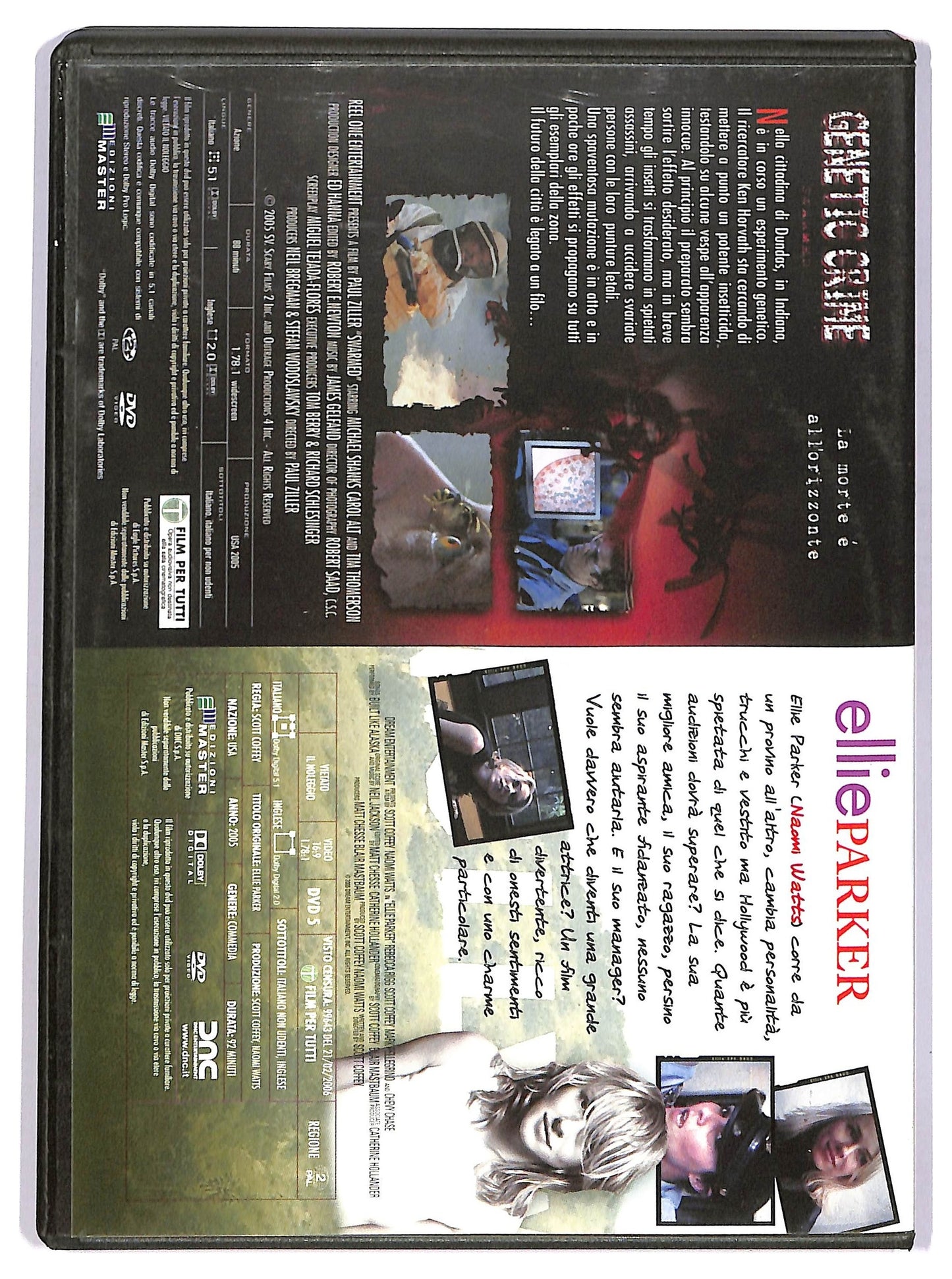 EBOND EllieParker + Genetic Crime EDITORIALE DVD D743543