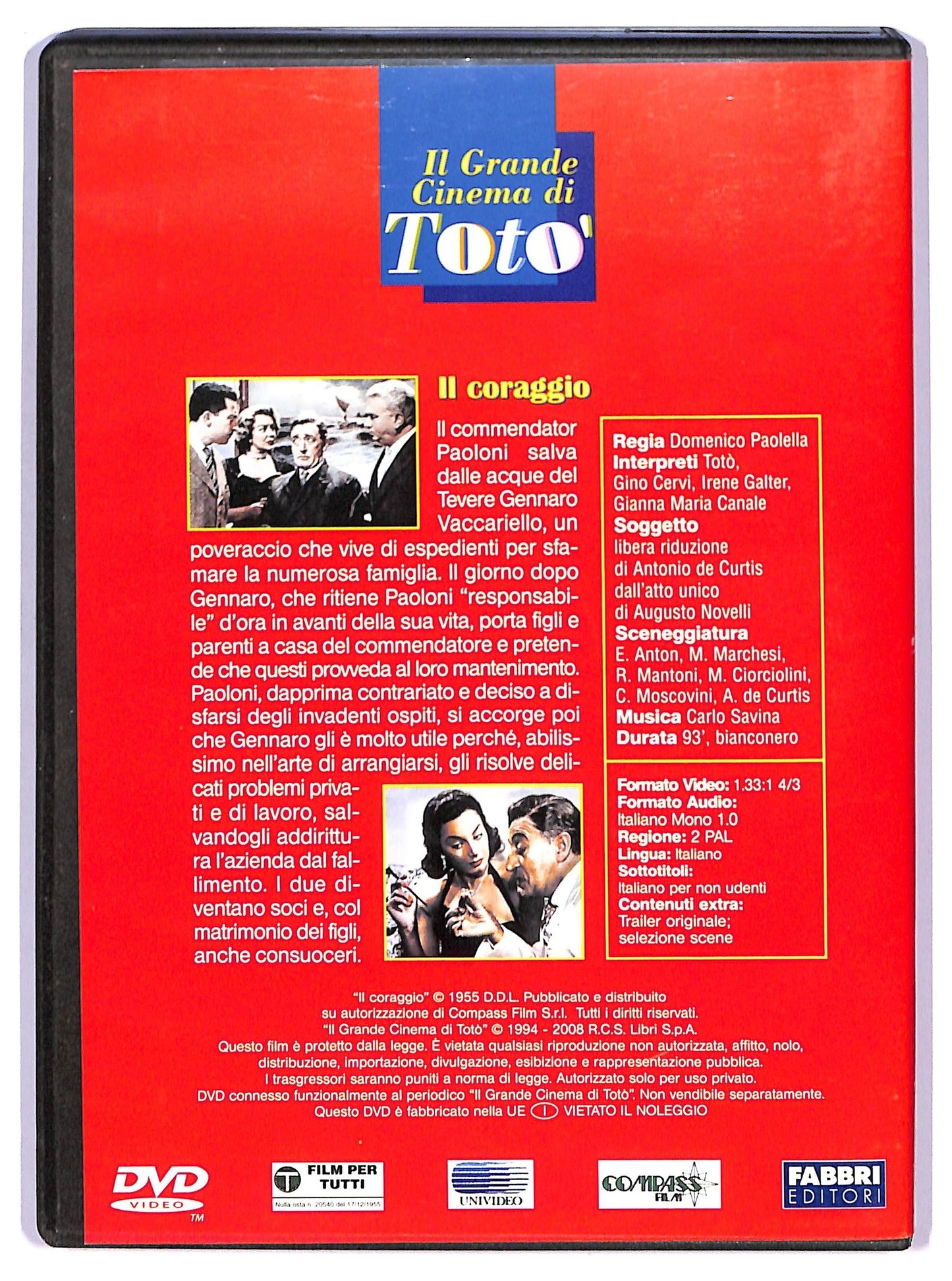 EBOND Il coraggio EDITORIALE DVD D743613