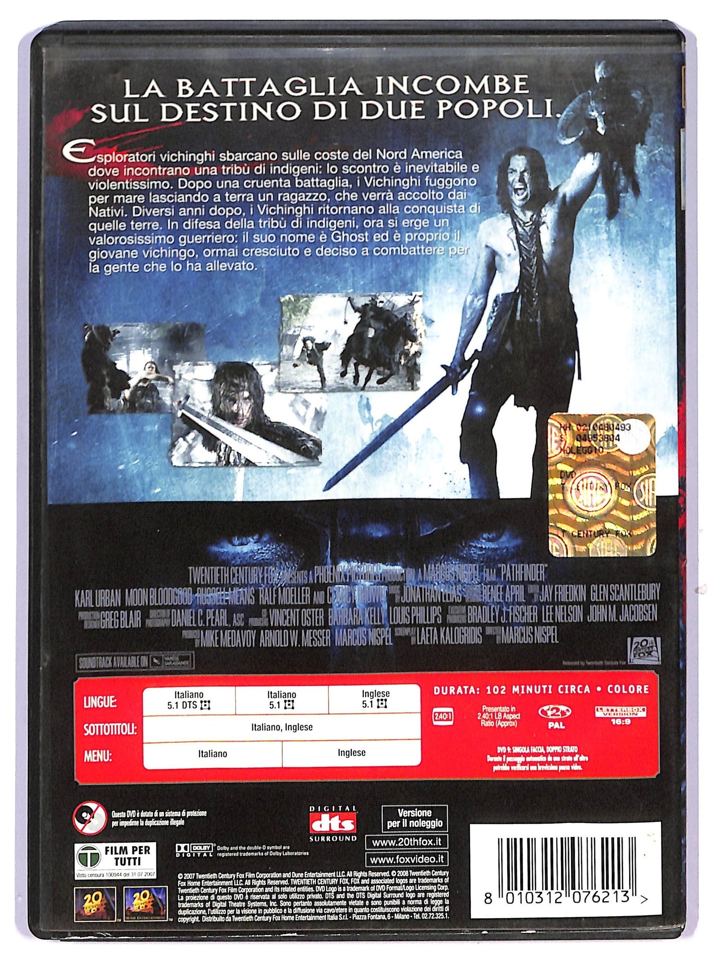 EBOND Pathfinder - La leggenda del guerriero vichingo NOLEGGIO DVD D743632
