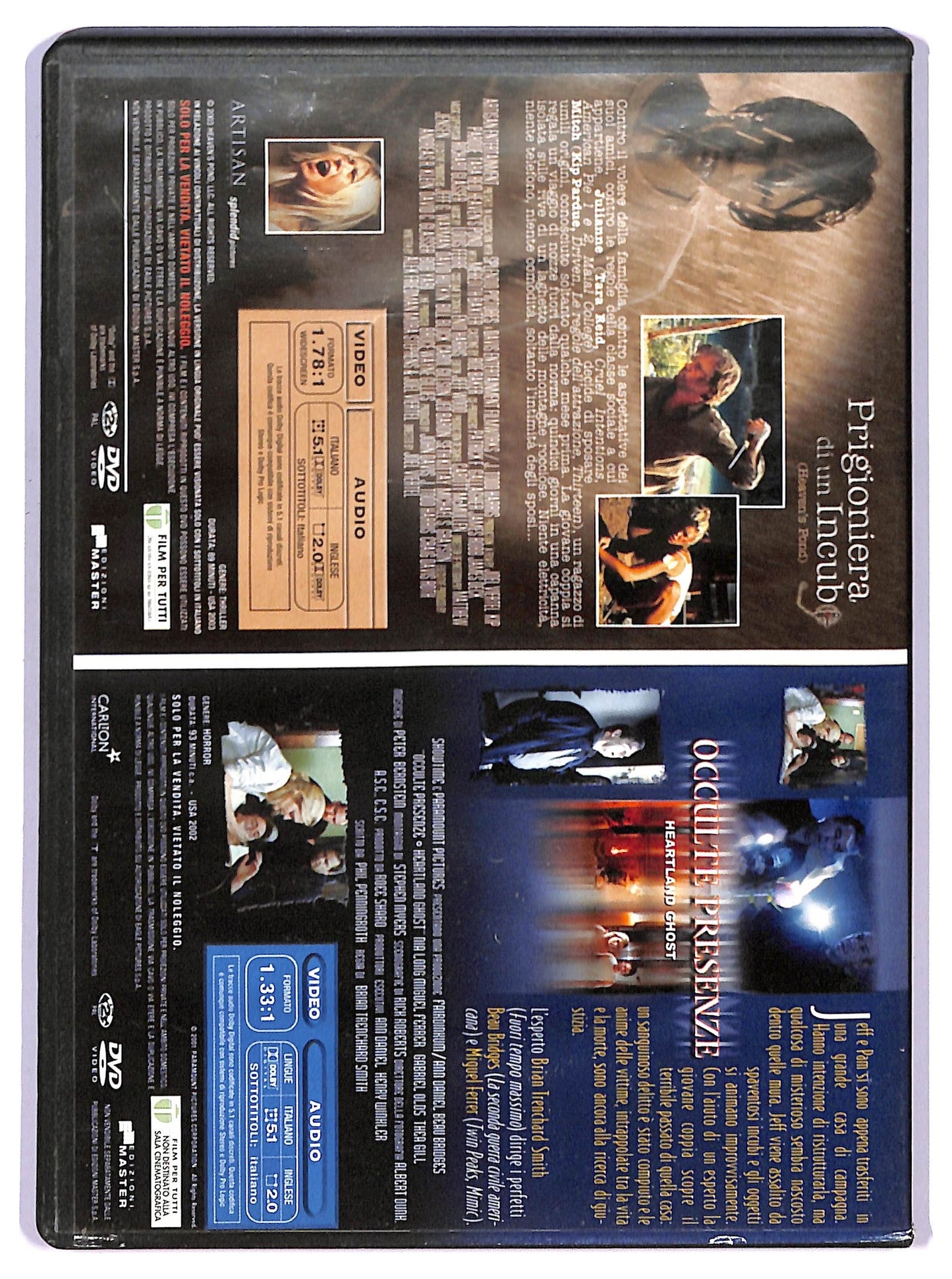 EBOND Occulte Presenze - Prigioniera Di Un Incubo DVD EDITORIALE D743656