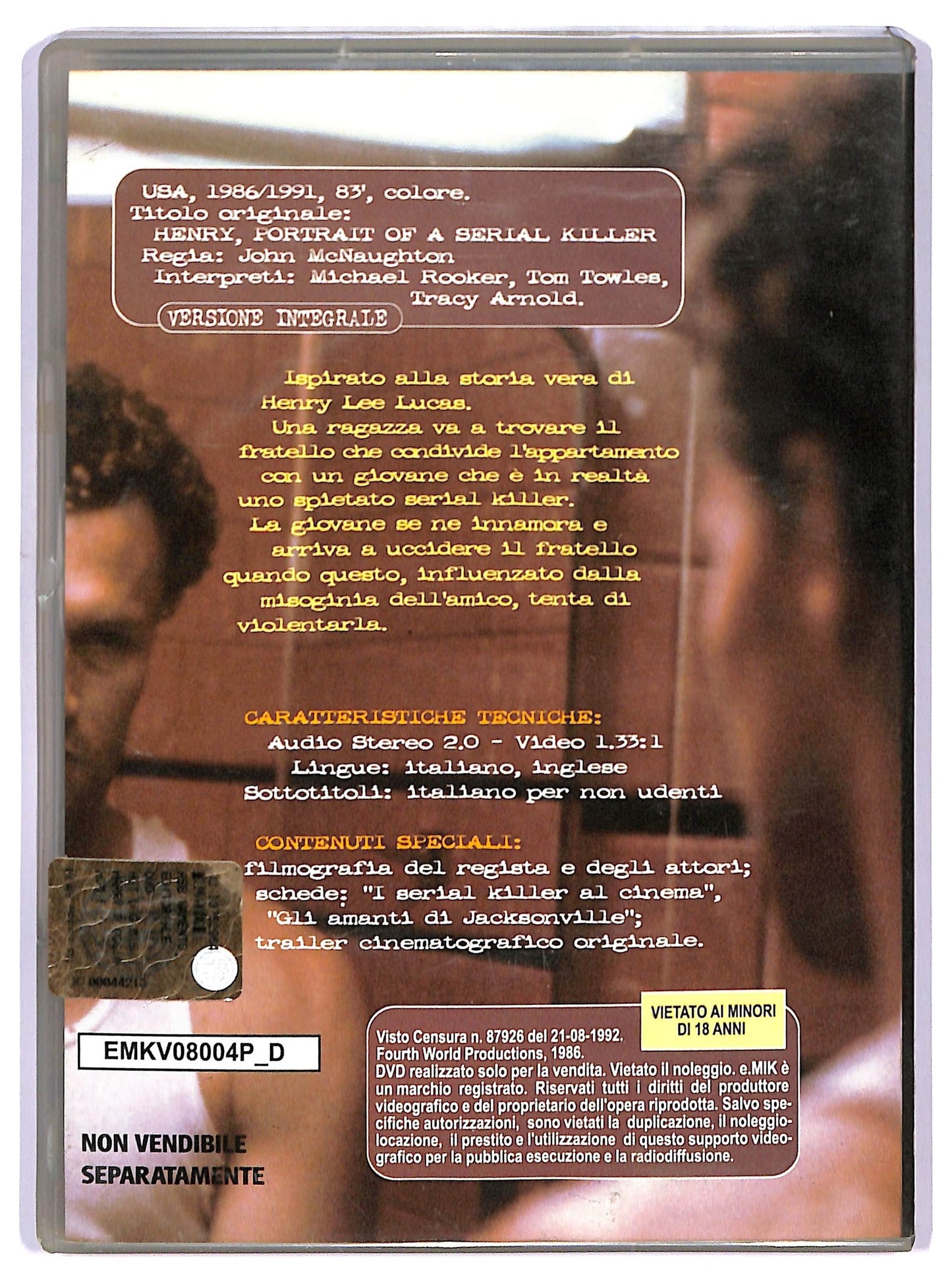 EBOND Henry. Pioggia Di Sangue DVD Editoriale D743713