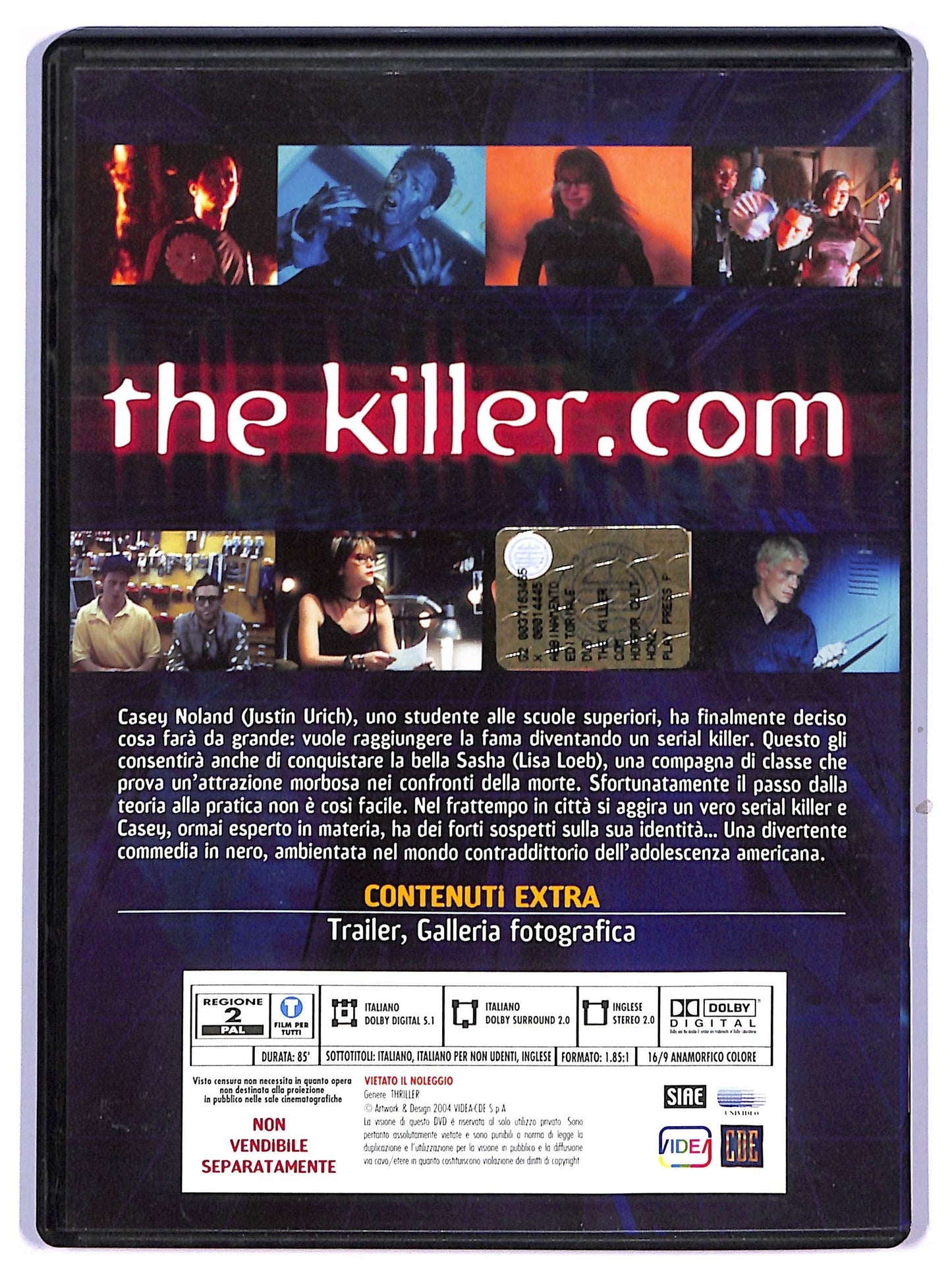 EBOND The killer.com EDITORIALE DVD D743759