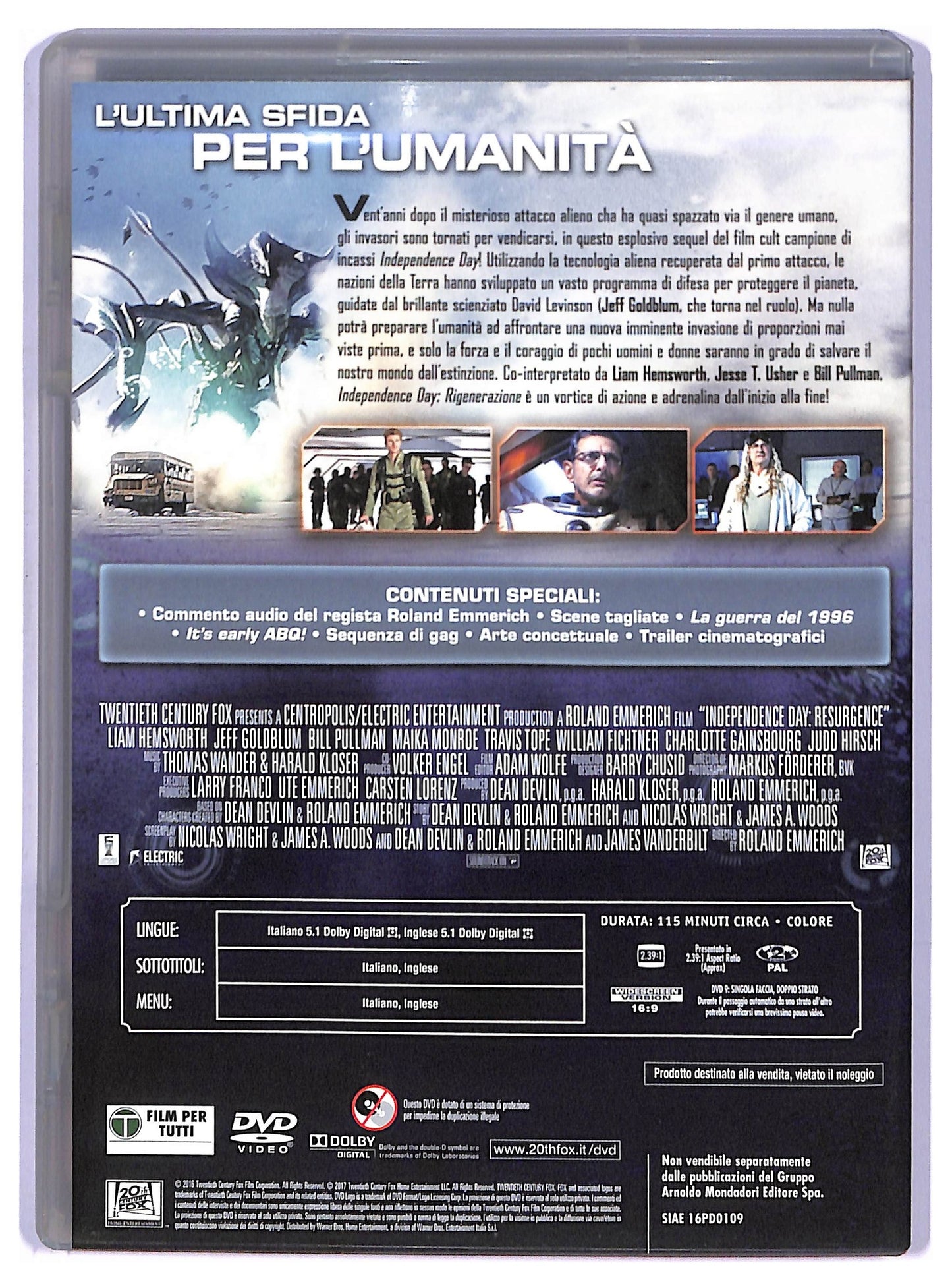 EBOND Independence Day - Rigenerazione EDITORIALE DVD D743811