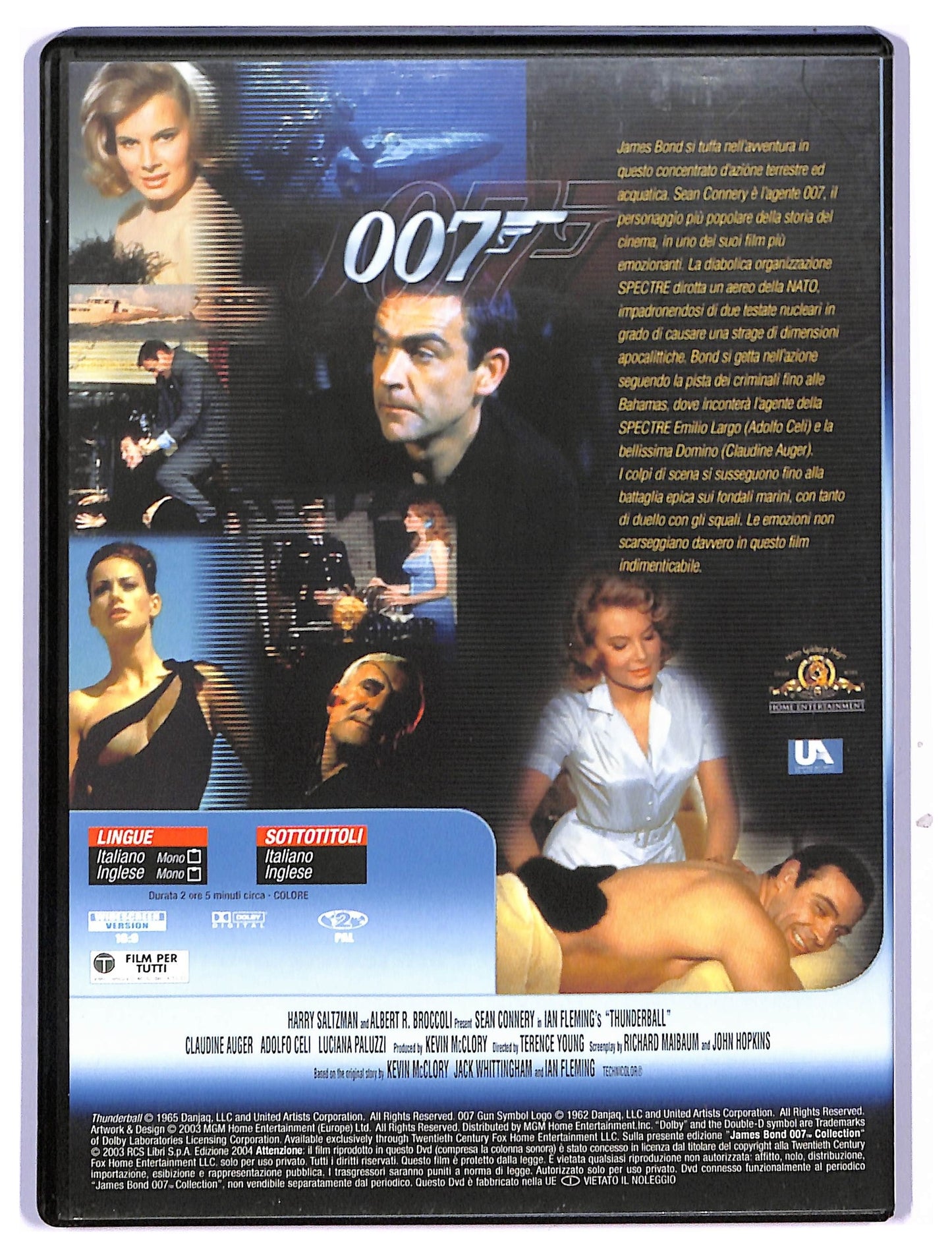EBOND 007 - Thunderball Operazione tuono EDITORIALE DVD D743820