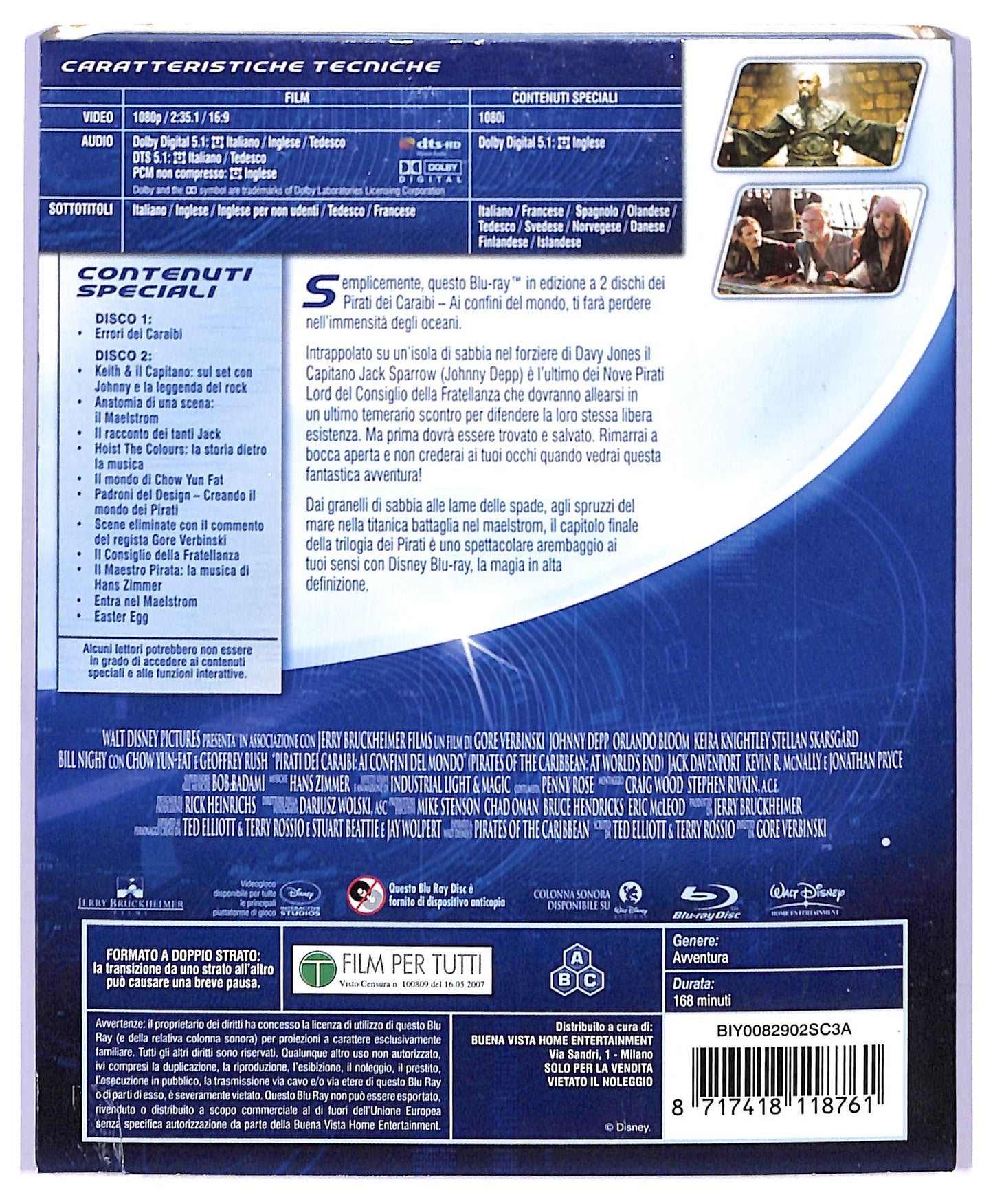 EBOND Pirates Des Caraibes 3 Jusqu'au Bout Du Monde BLURAY Fr Ed. BLURAY D744010