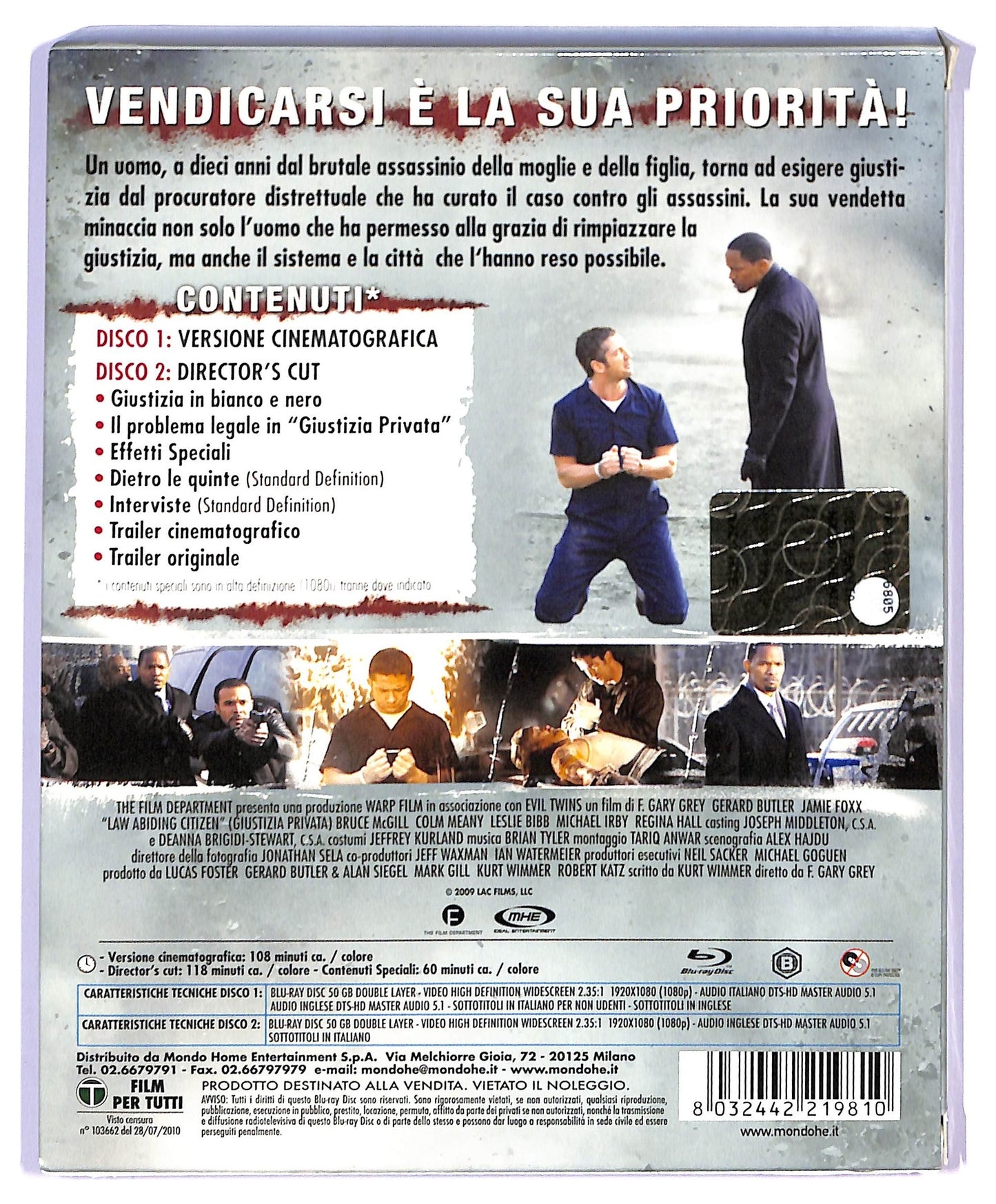 EBOND Giustizia Privata SPECIAL EDITION BLURAY D744019