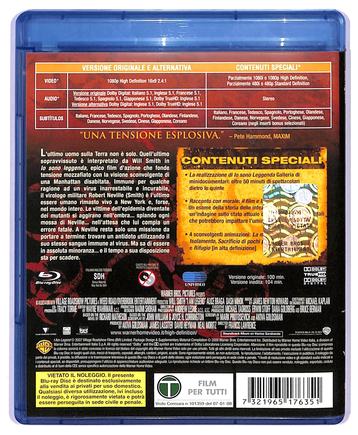 EBOND Io Sono Leggenda BLURAY D744076