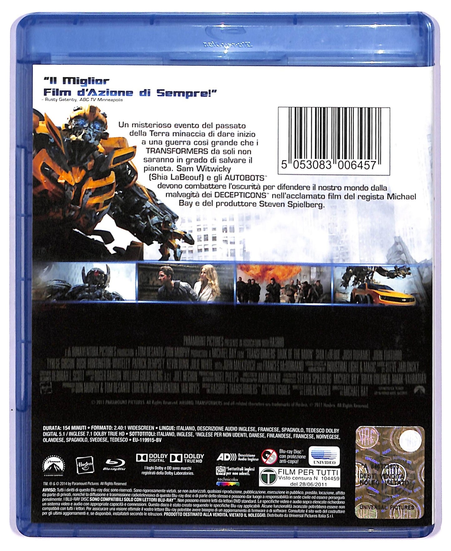 EBOND Transformers 3 BLURAY BLURAY BLURAY D744463