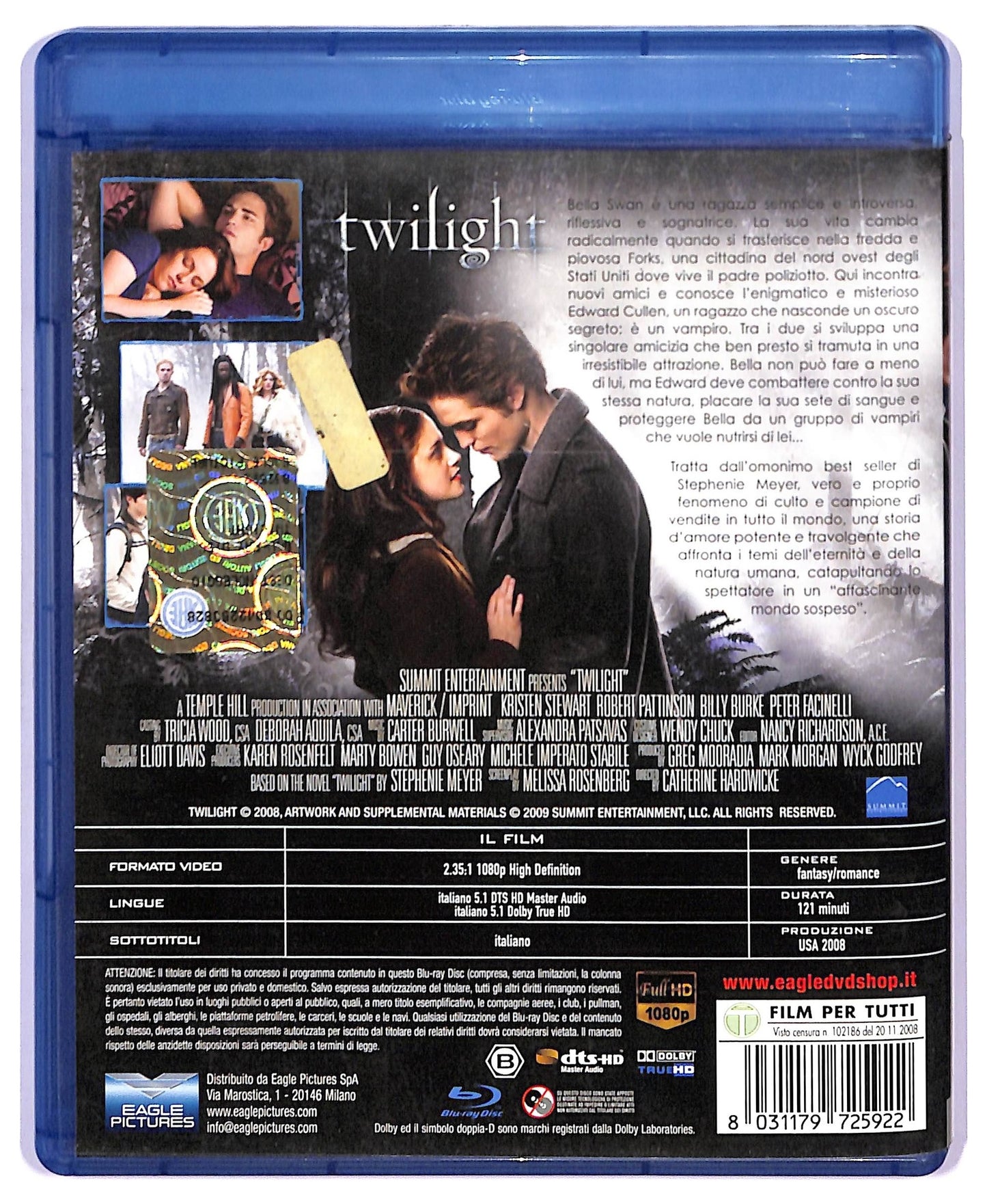EBOND Twilight BLURAY NOLEGGIO BLURAY BLURAY D744479