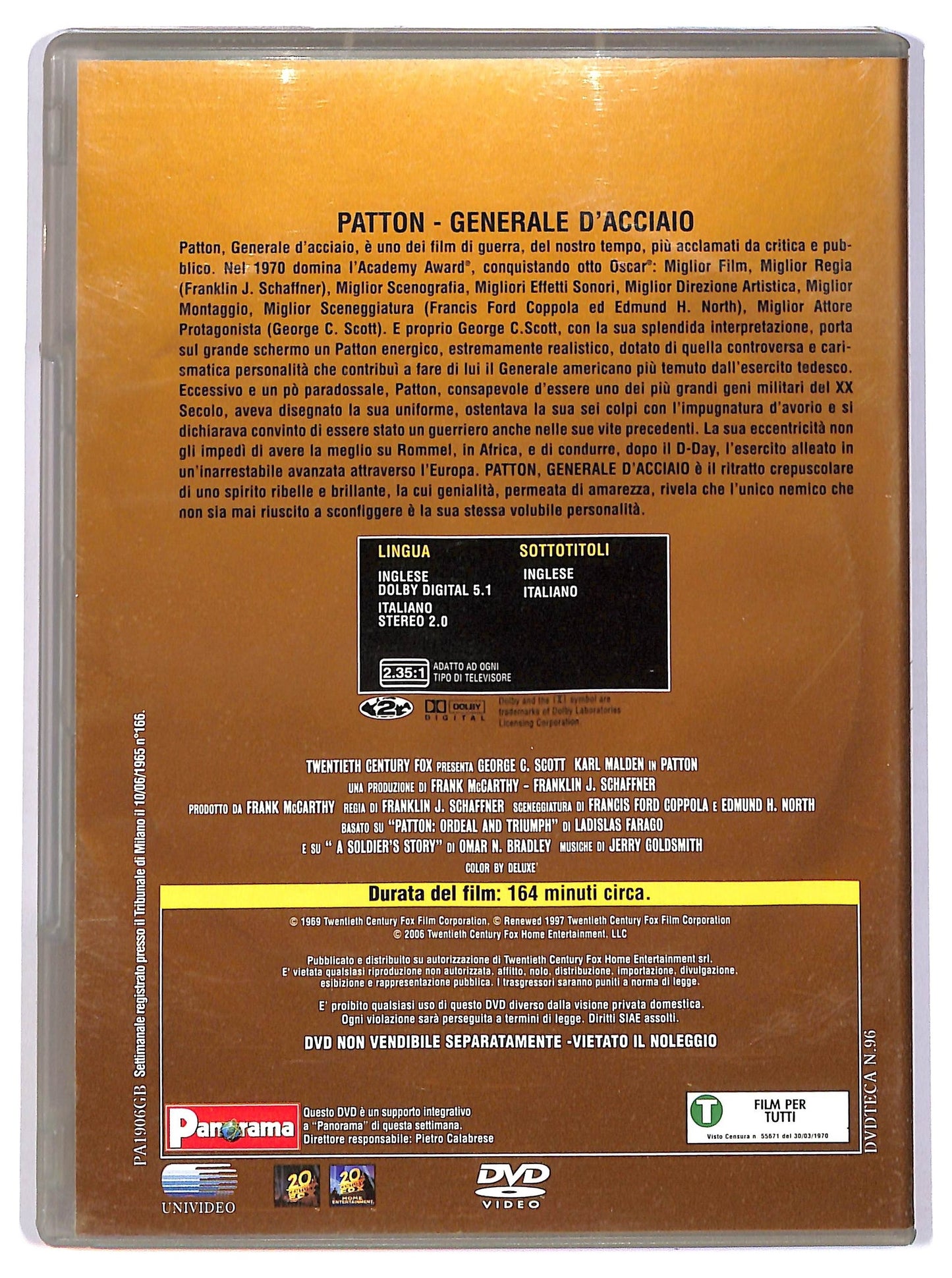 EBOND Patton, generale d'acciaio EDITORIALE DVD D744513