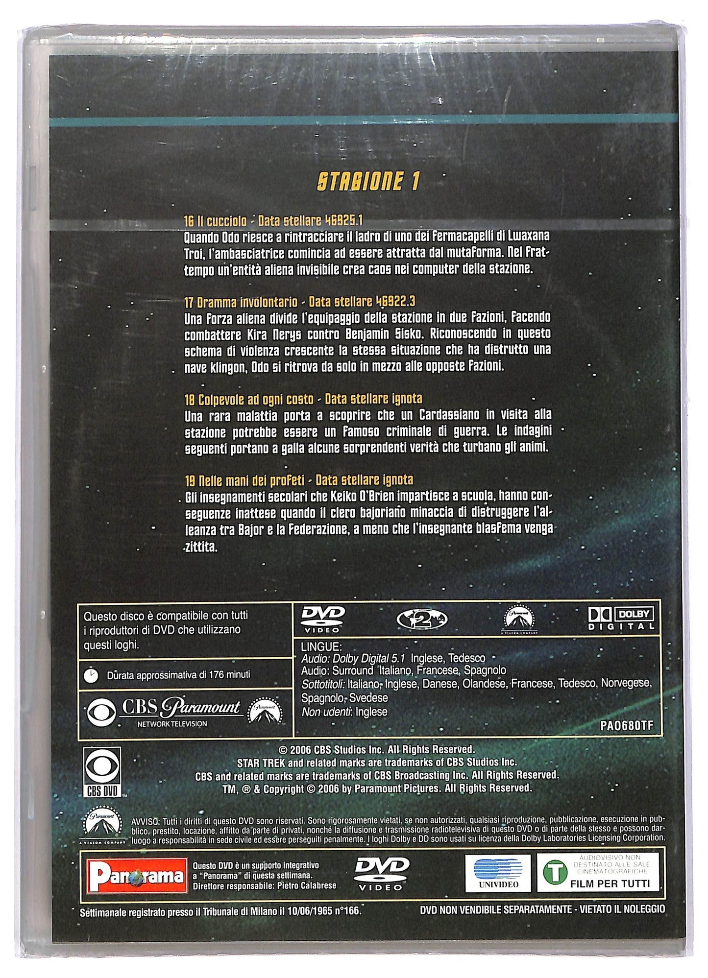 EBOND Star trek deep space nine stagione 1 disco 5 EDITORIALE DVD D744542