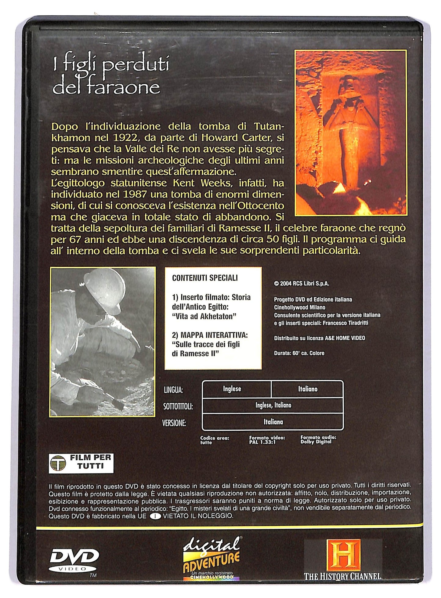 EBOND I figli perduti del faraone - Egitto - Fabbri Editore DVD - I Misteri Svelati Di Una Grande Civilta D744556