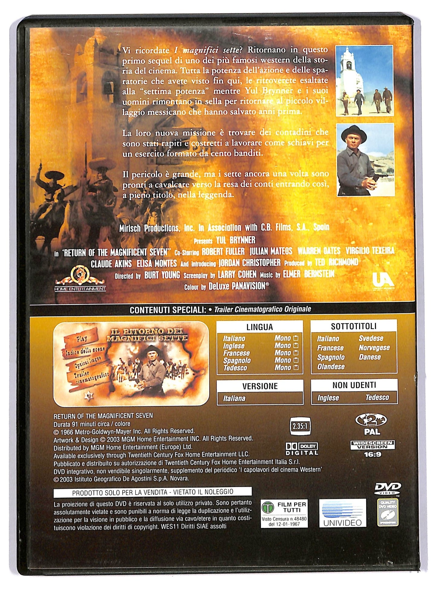 EBOND Cinema Western - Le pistole dei magnifici sette EDITORIALE DVD D744564