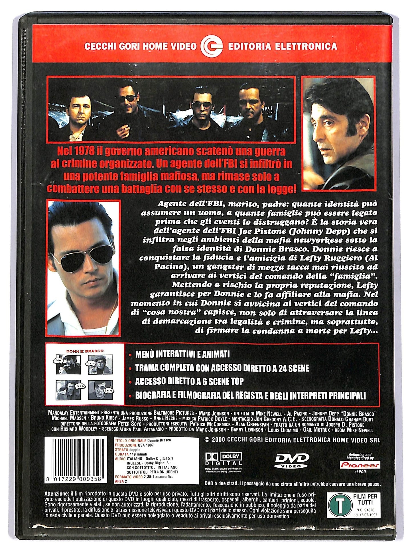 EBOND Donnie Brasco - Un uomo diviso in due DVD D744566